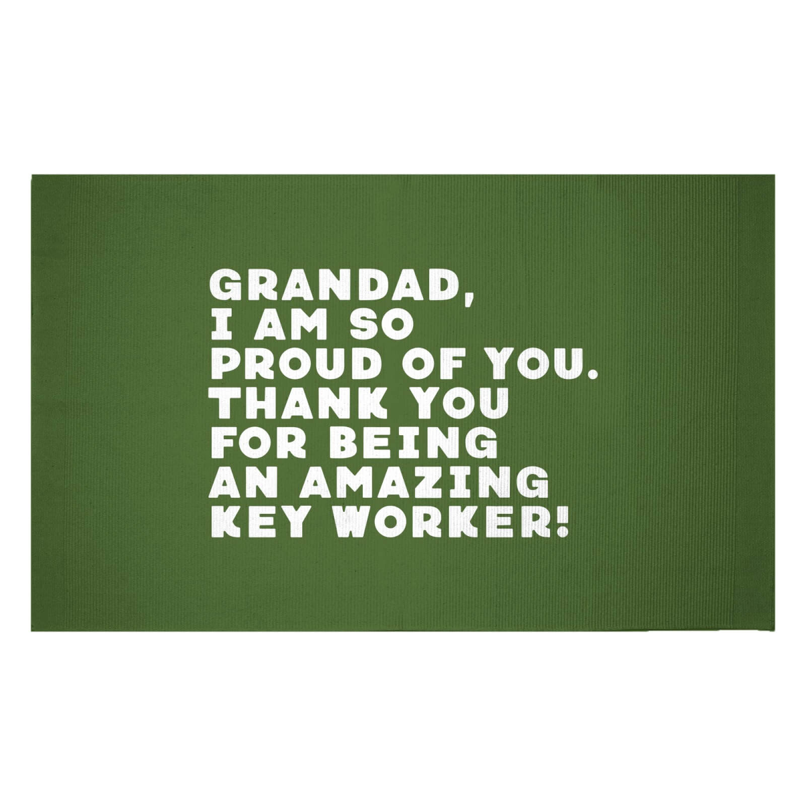 Grandad, I Am So Proud Of You. Woven Rug - Small
