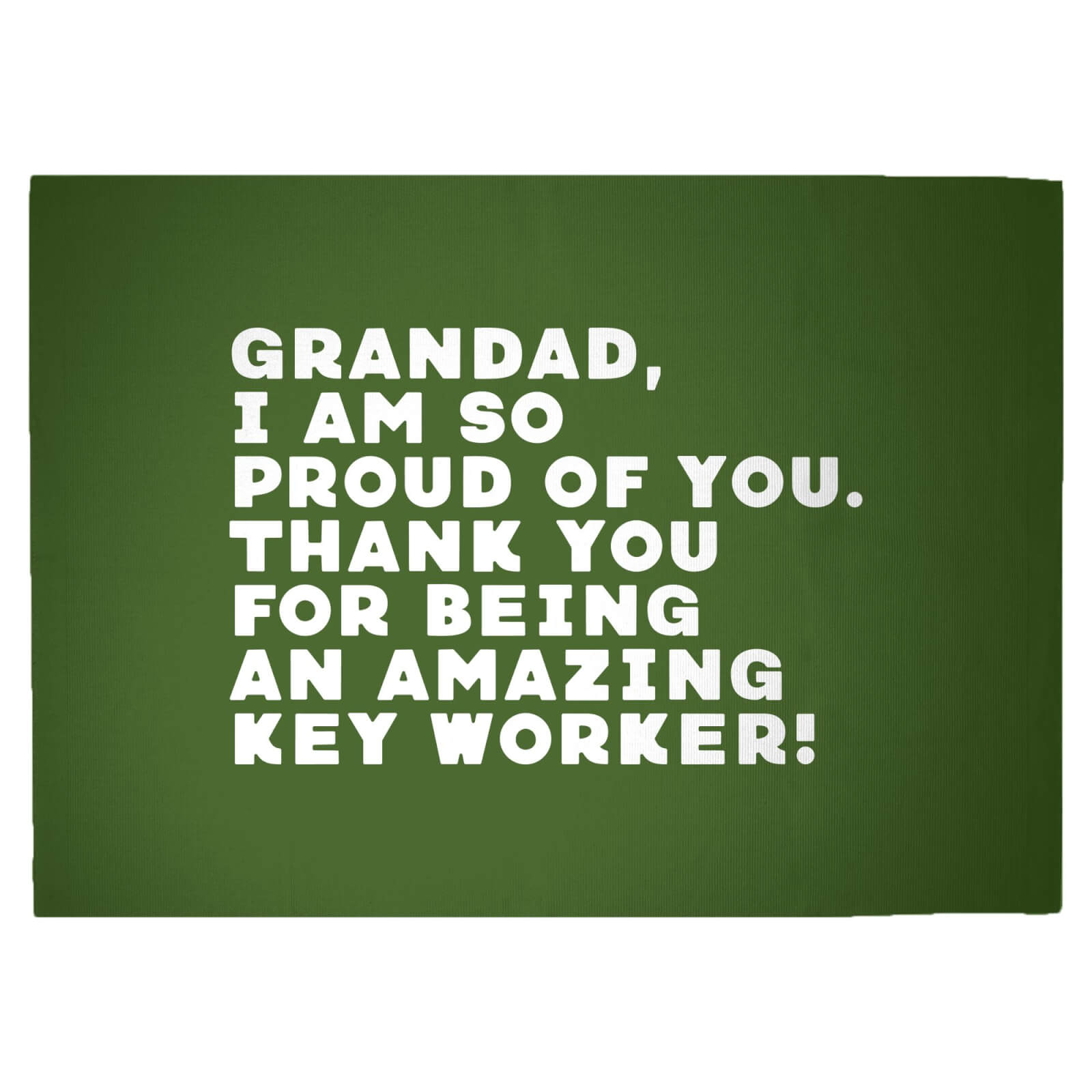 Grandad, I Am So Proud Of You. Woven Rug - Large