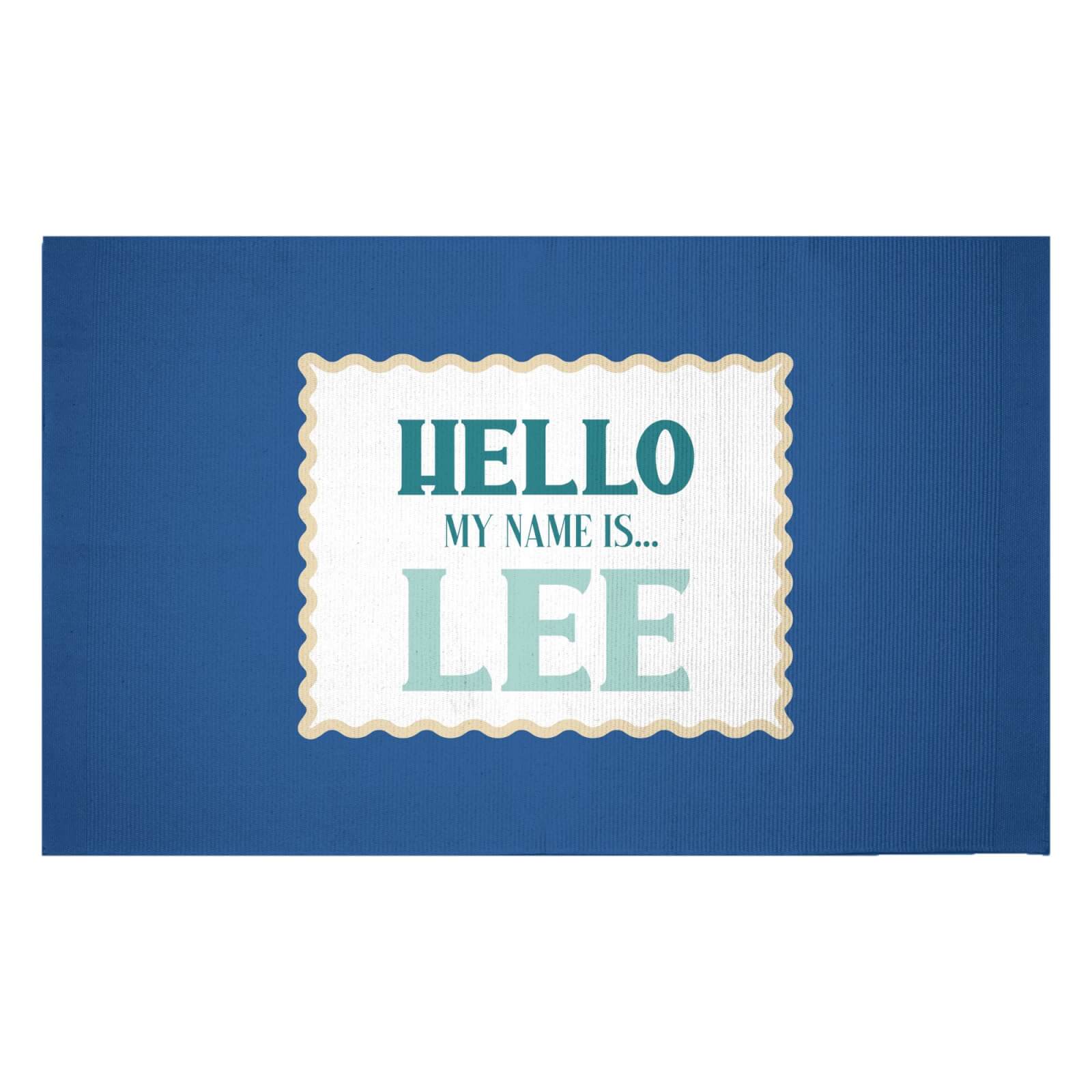 Hello, My Name Is Lee Woven Rug - Small