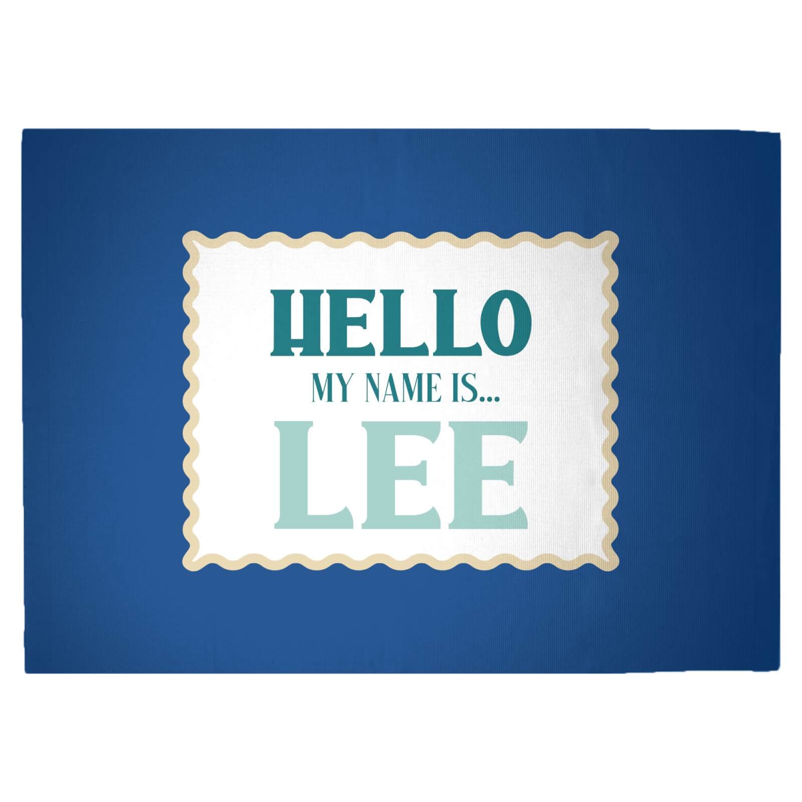 Hello, My Name Is Lee Woven Rug - Large