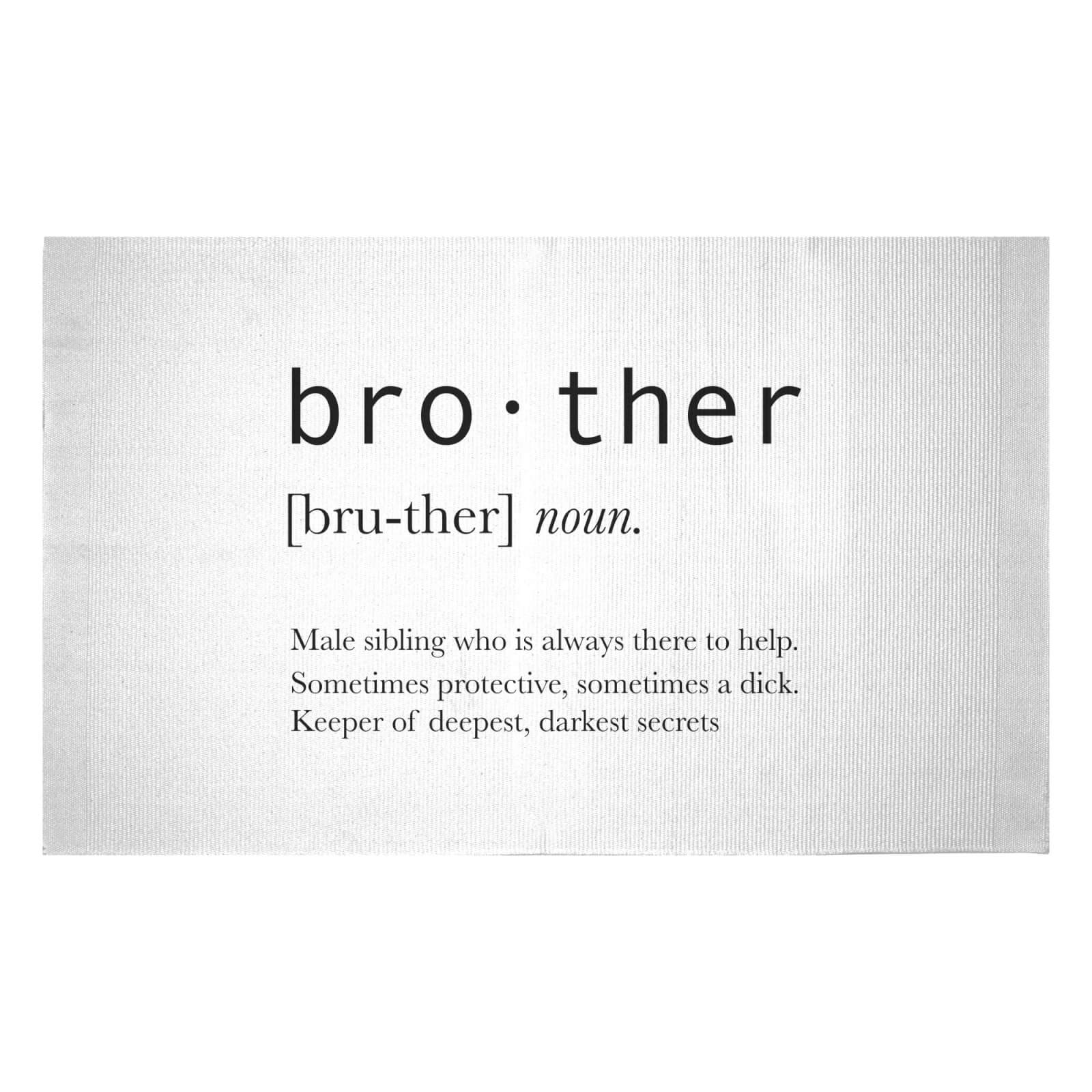 Brother Definition Woven Rug - Small