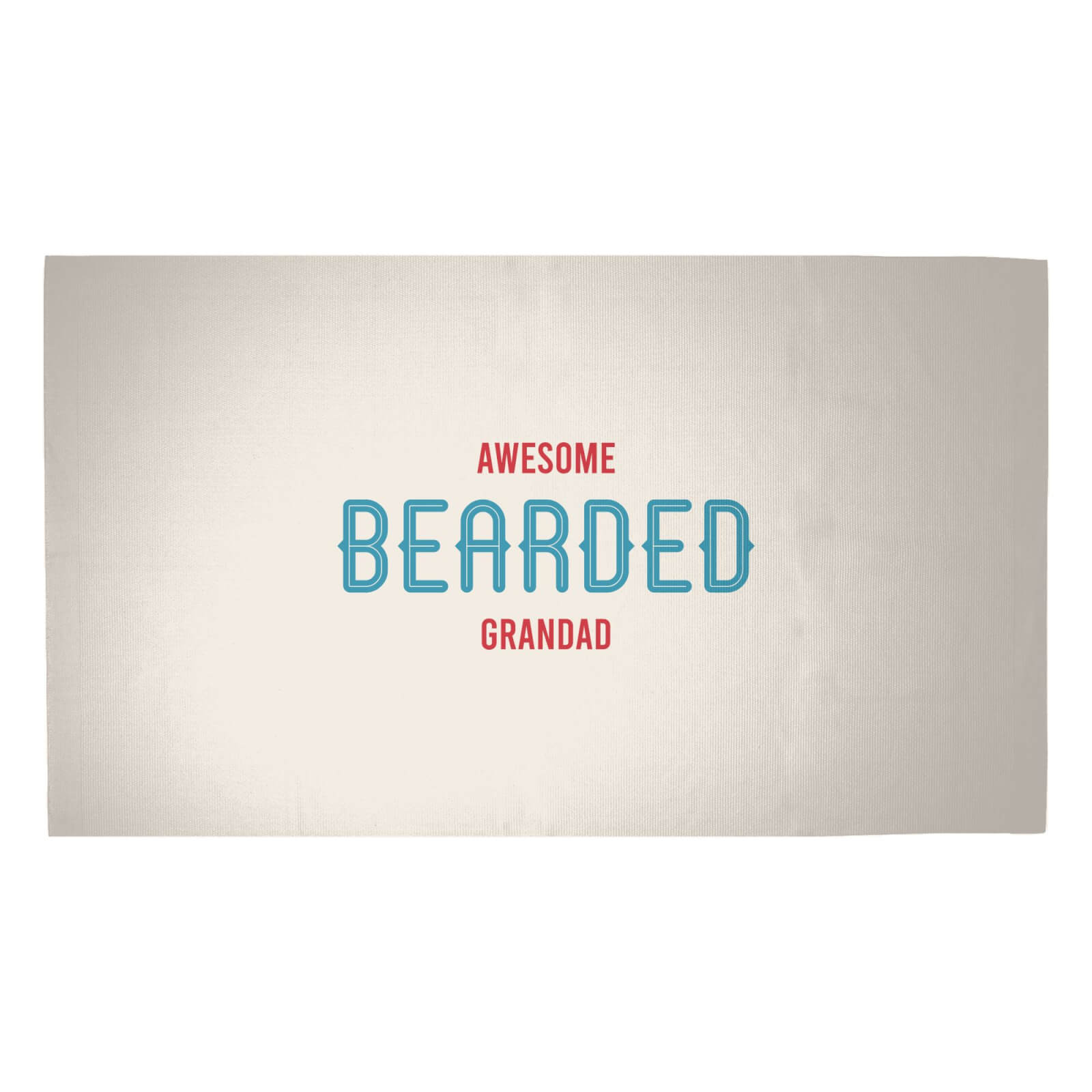 Awesome Bearded Grandad Woven Rug - Medium