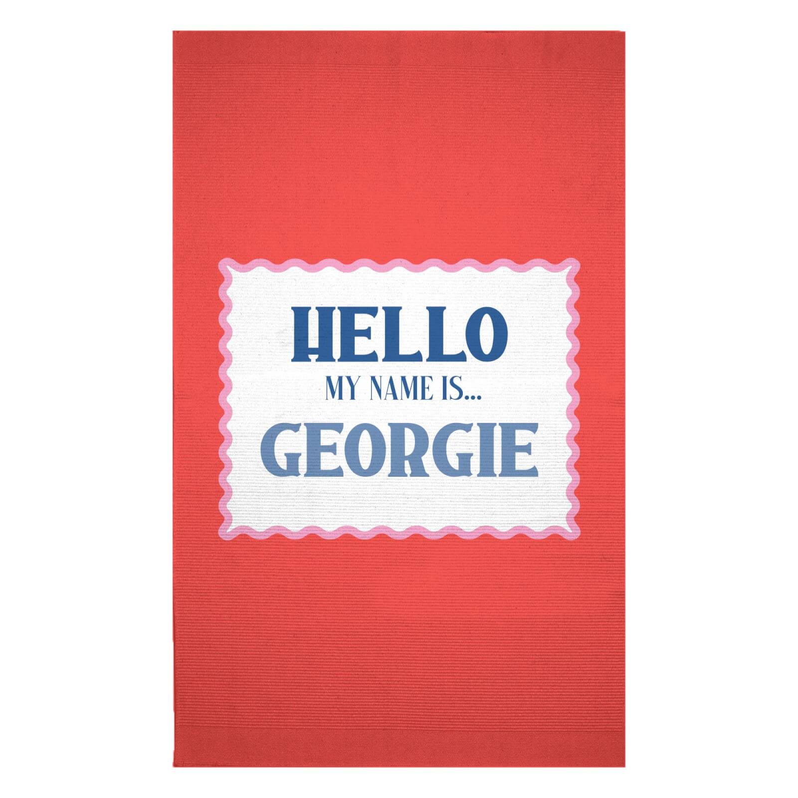 Hello, My Name Is Georgie Woven Rug - Small