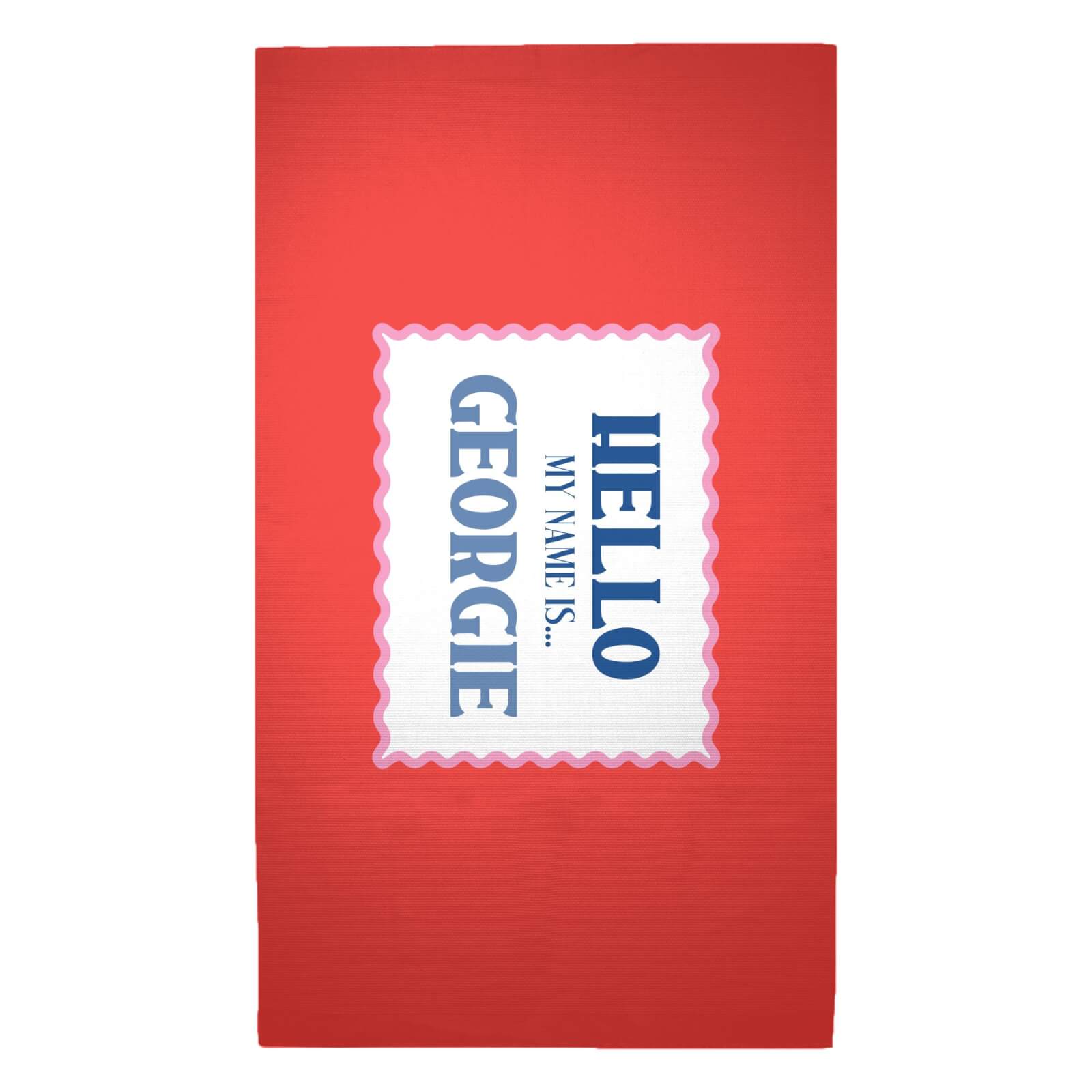 Hello, My Name Is Georgie Woven Rug - Medium