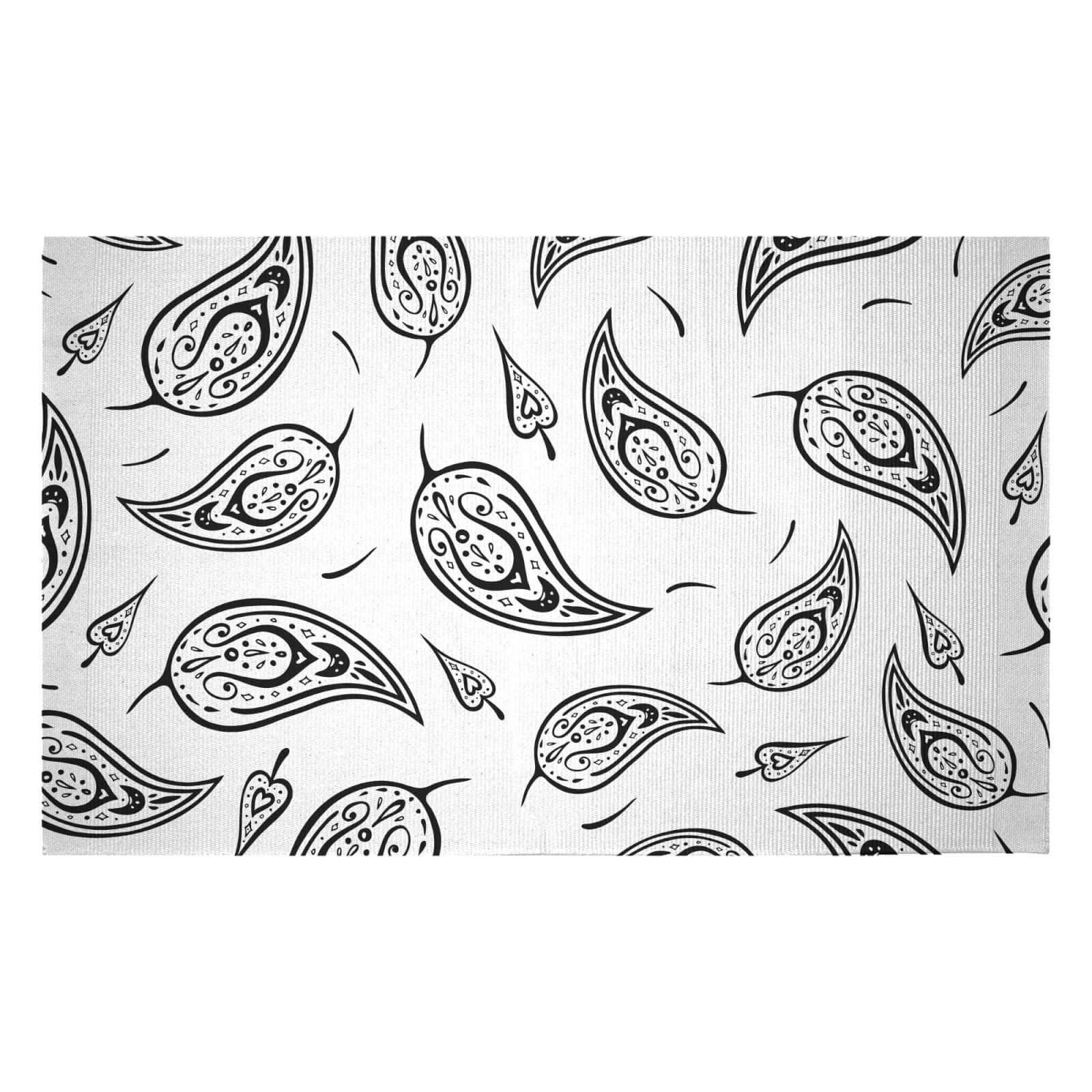 Leaves Paisley Woven Rug - Small