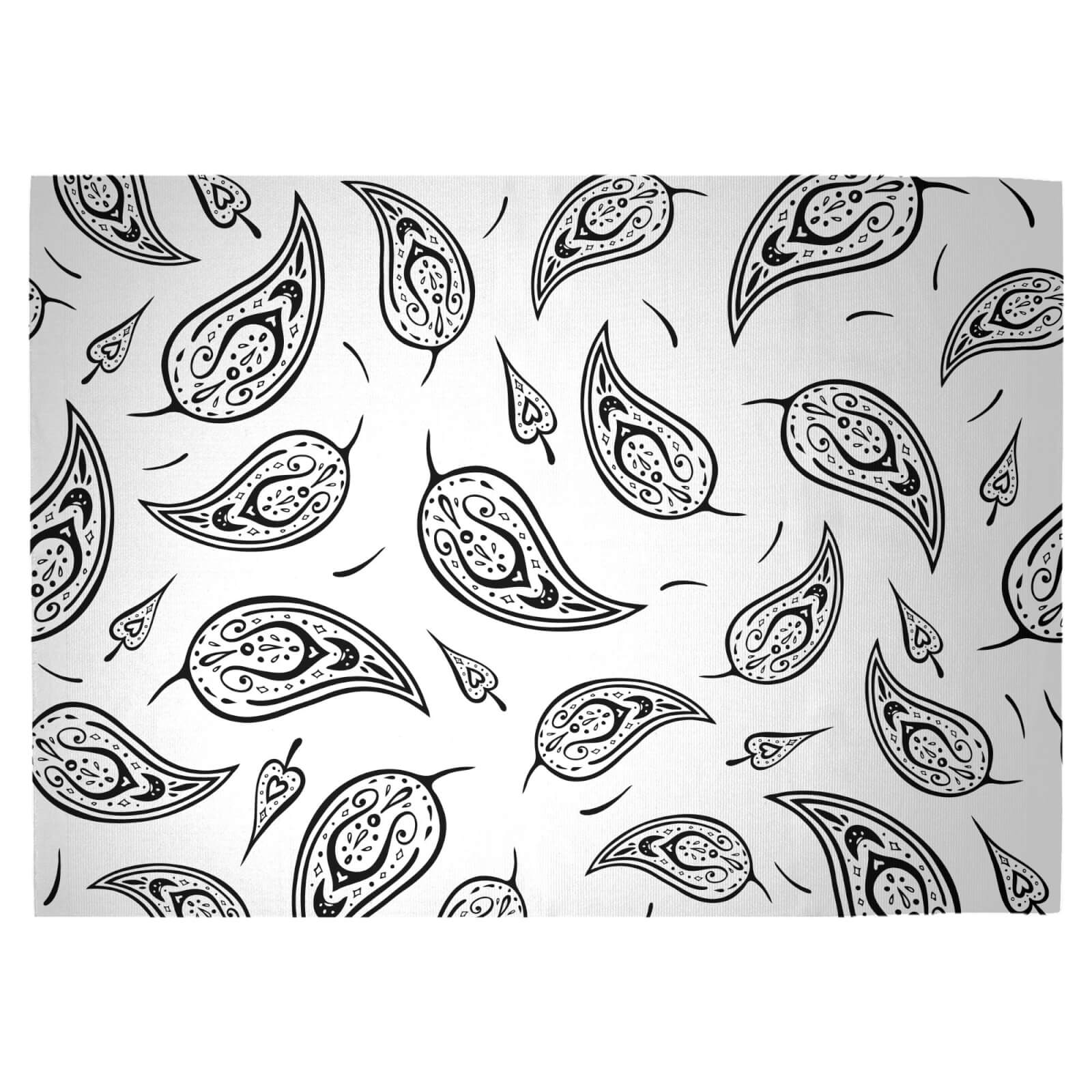 Leaves Paisley Woven Rug - Large