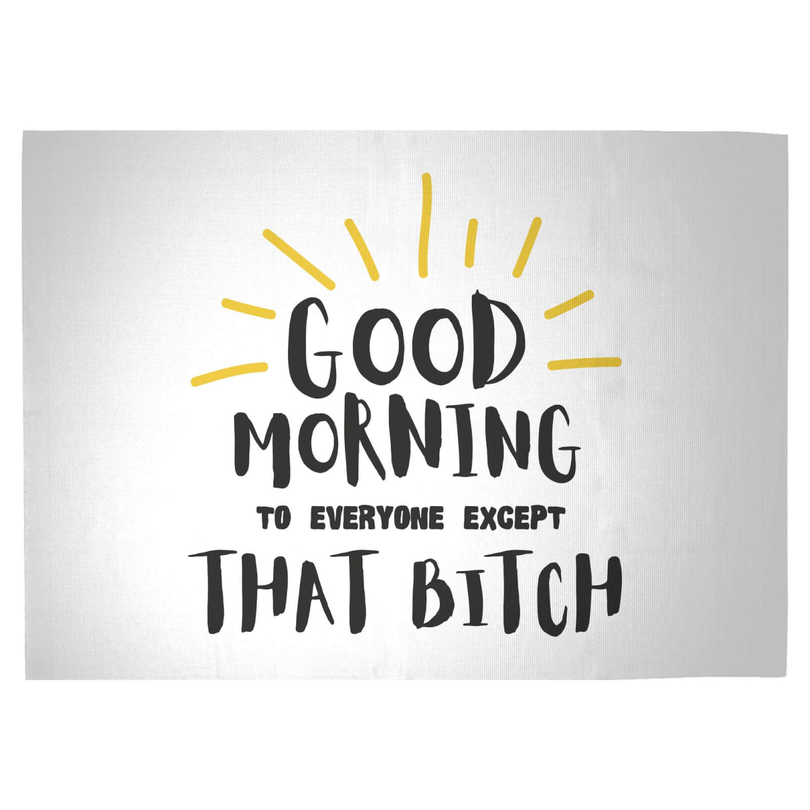 Good Morning Woven Rug - Large