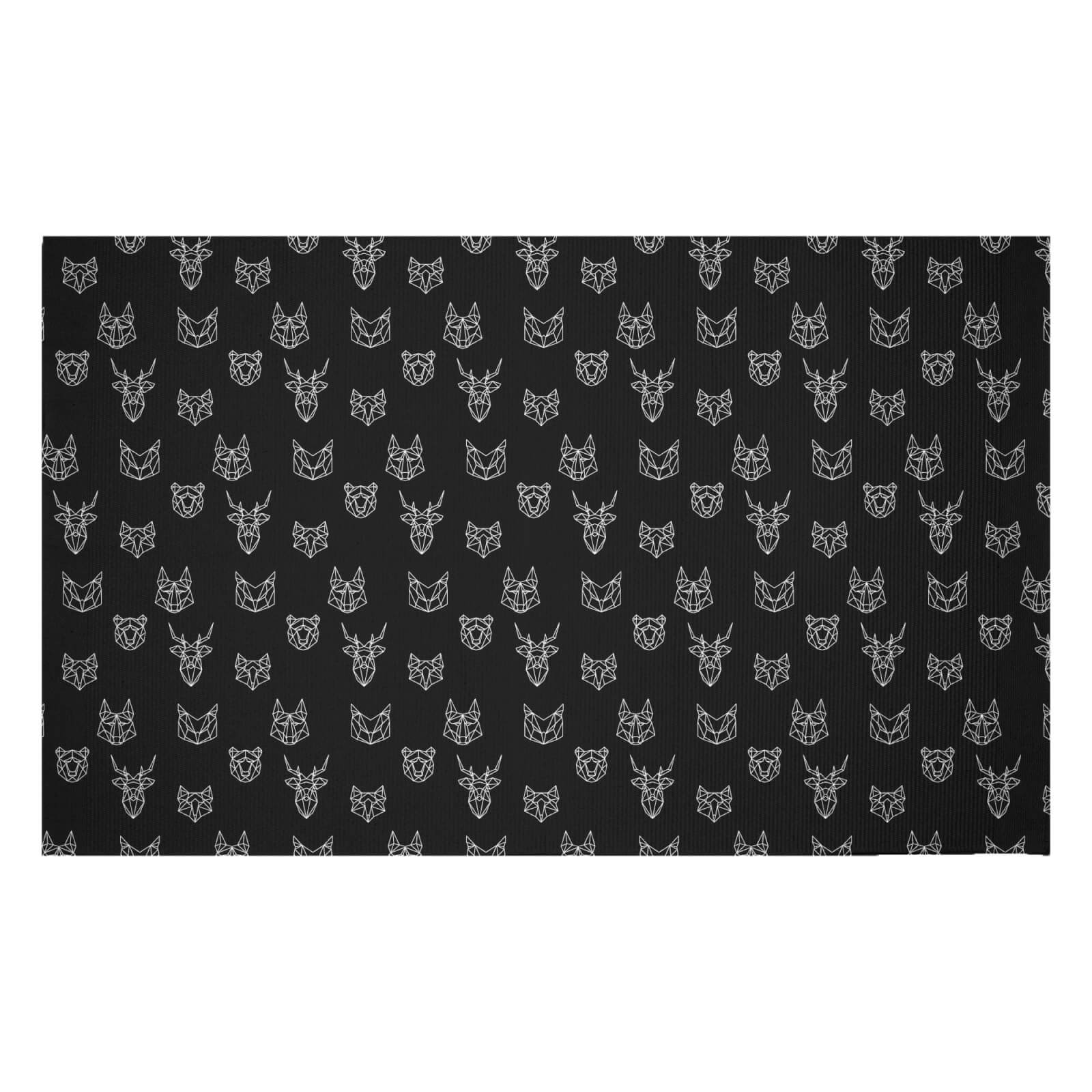 Animals Of The Night Forest Woven Rug - Small