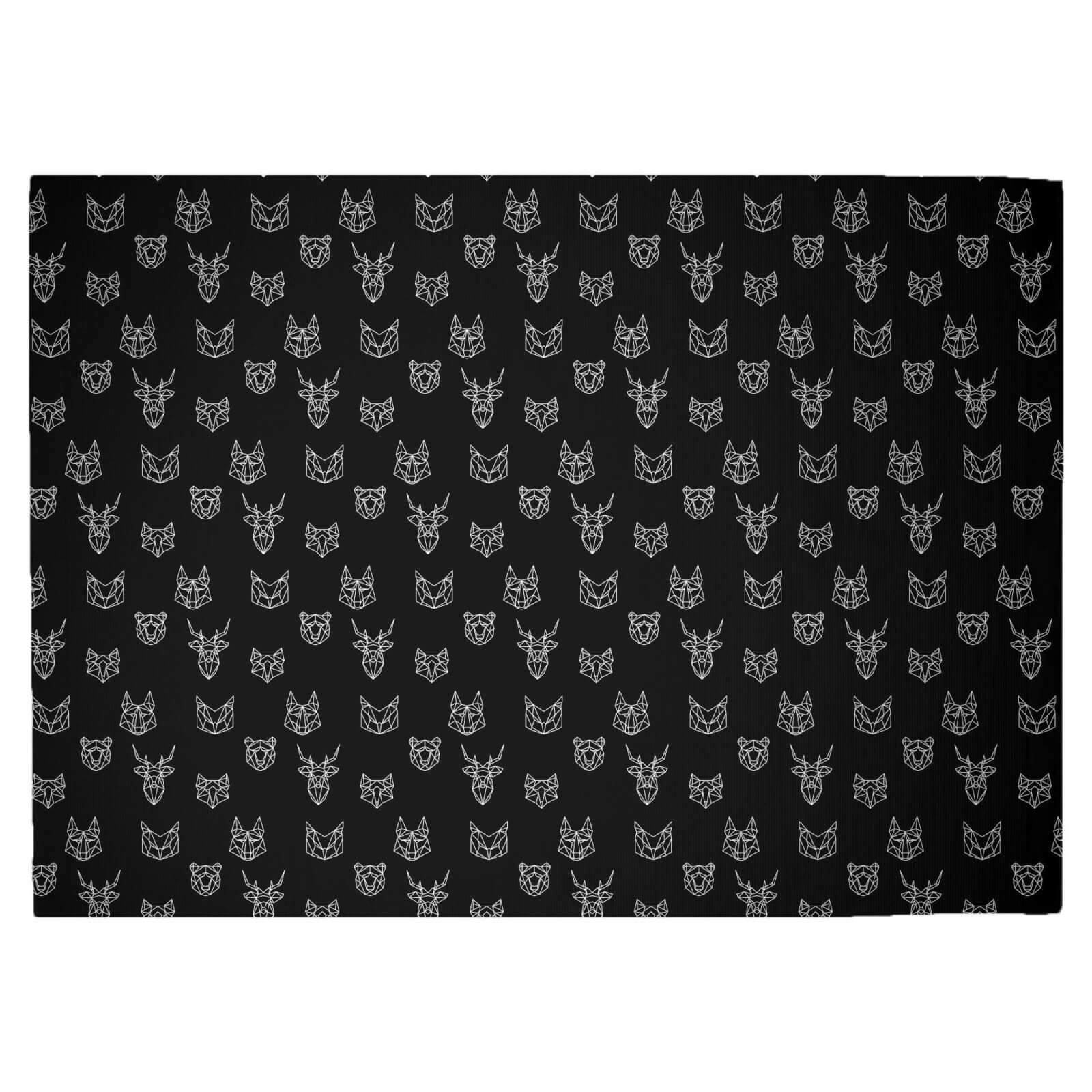 Animals Of The Night Forest Woven Rug - Large