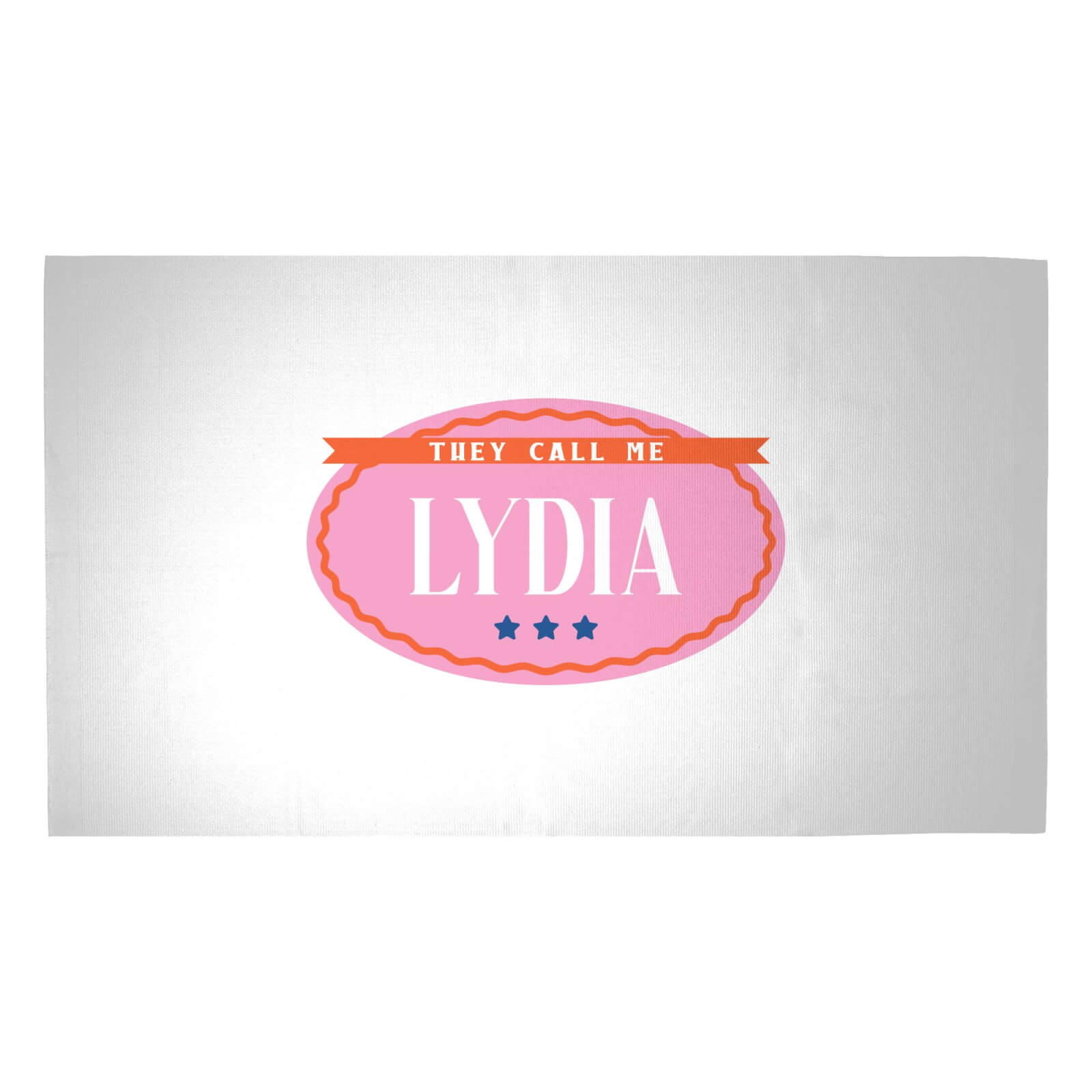 They Call Me Lydia Woven Rug - Medium