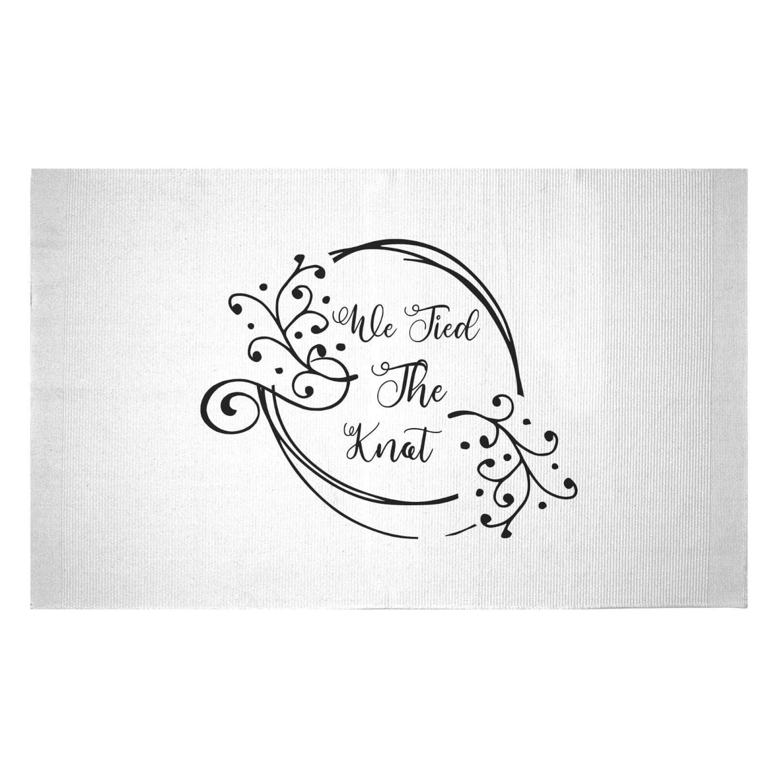 We Tied The Knot Woven Rug - Small