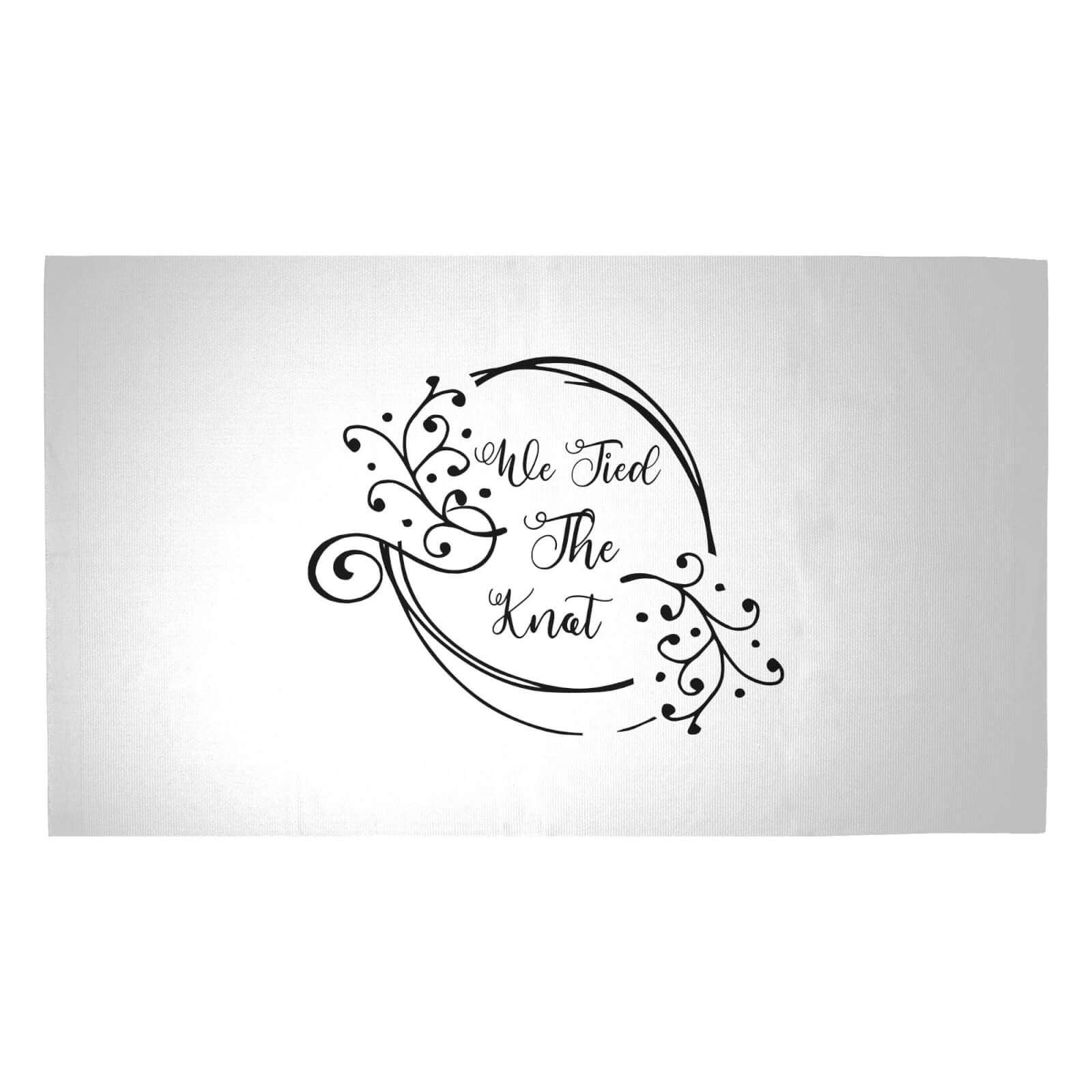 We Tied The Knot Woven Rug - Medium