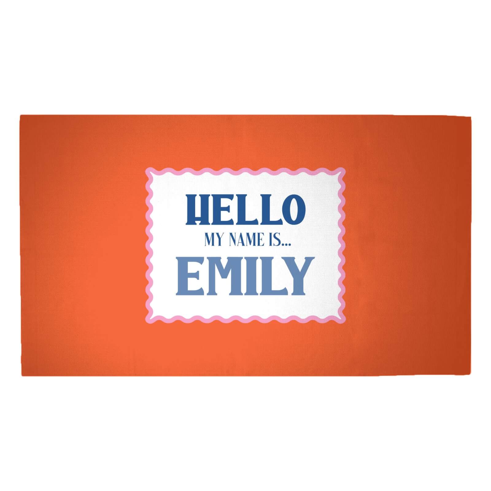 Hello, My Name Is Emily Woven Rug - Medium