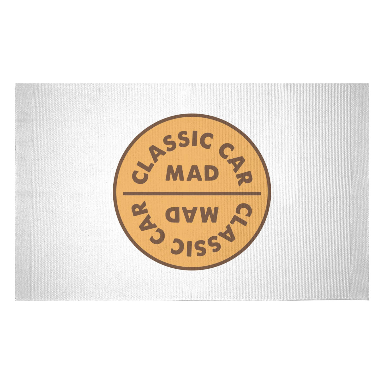 Classic Car Mad Woven Rug - Small