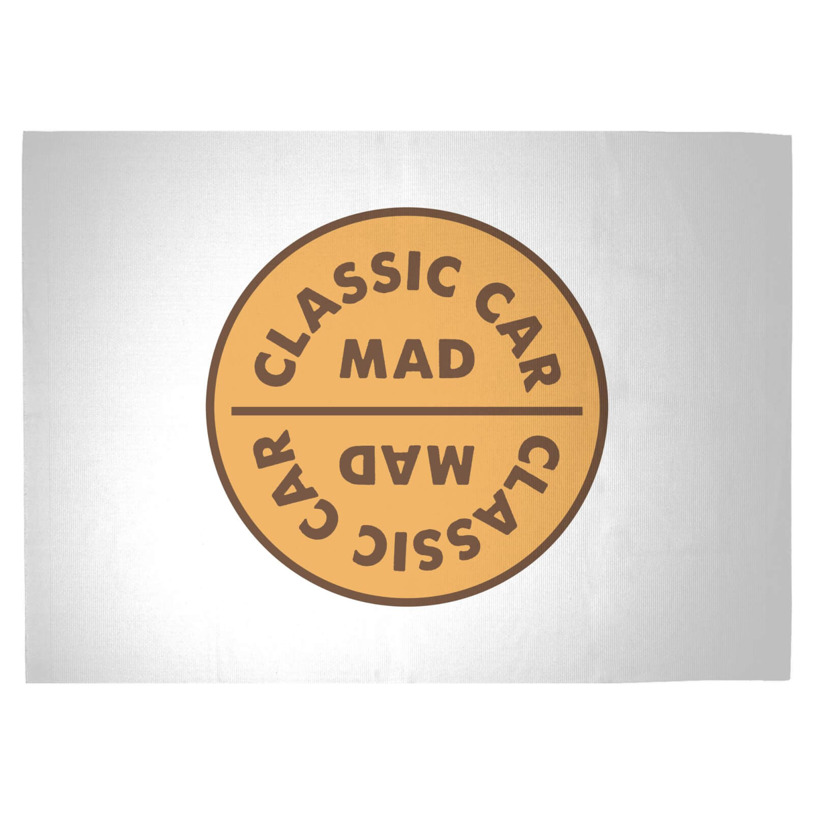 Classic Car Mad Woven Rug - Large