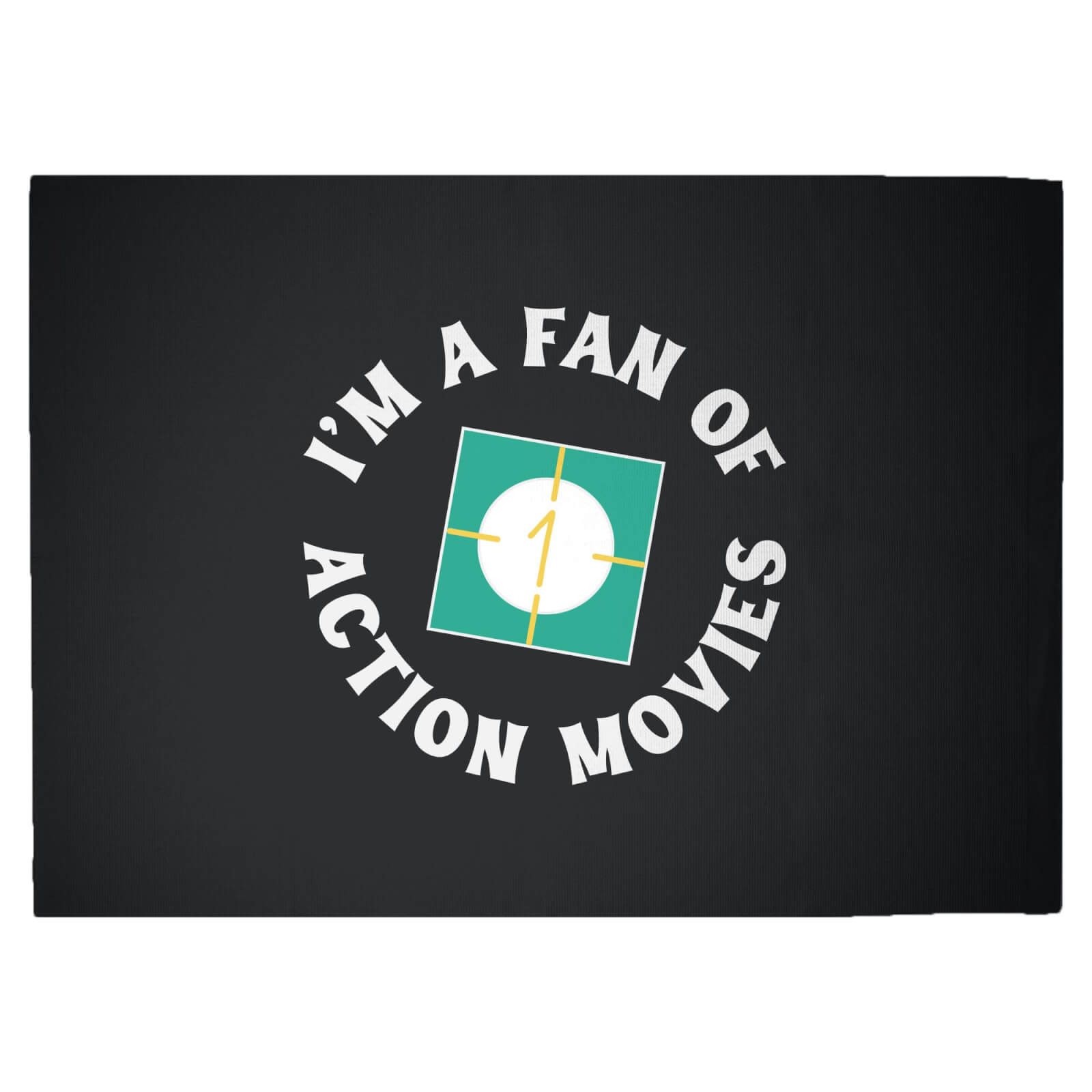 I'm A Fan Of Action Movies Woven Rug - Large