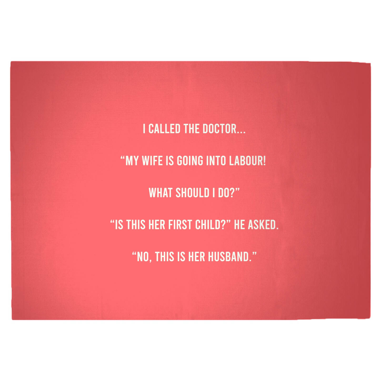 Baby Joke Woven Rug - Large