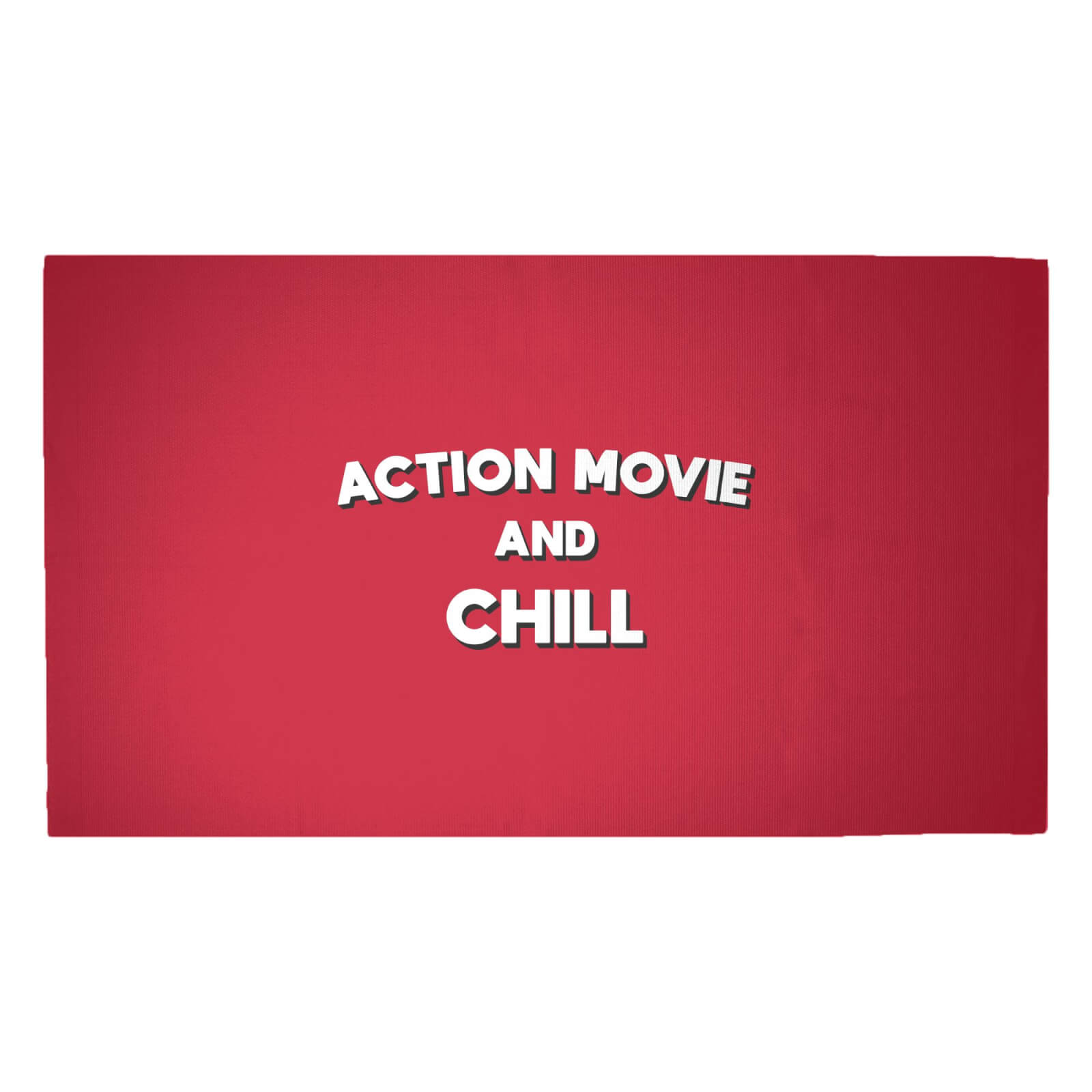 Action Movie And Chill Woven Rug - Medium