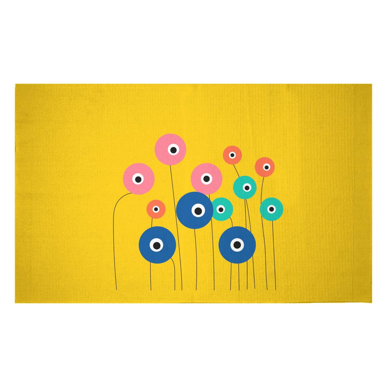 Watching Monsters Woven Rug - Small