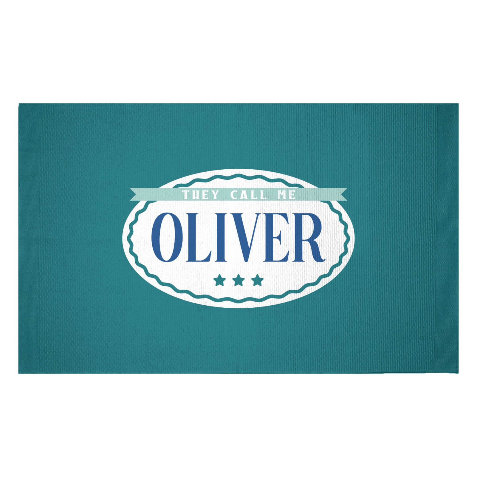 They Call Me Oliver Woven Rug - Small