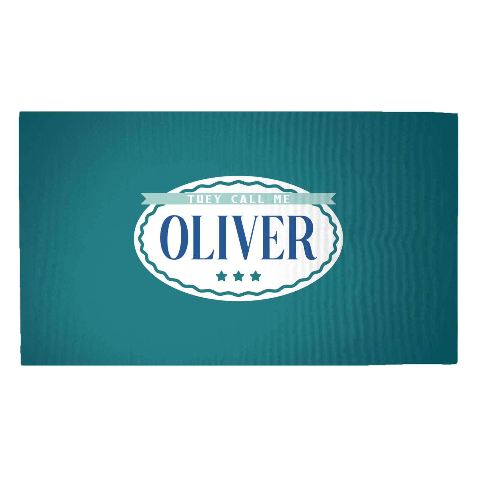 They Call Me Oliver Woven Rug - Medium