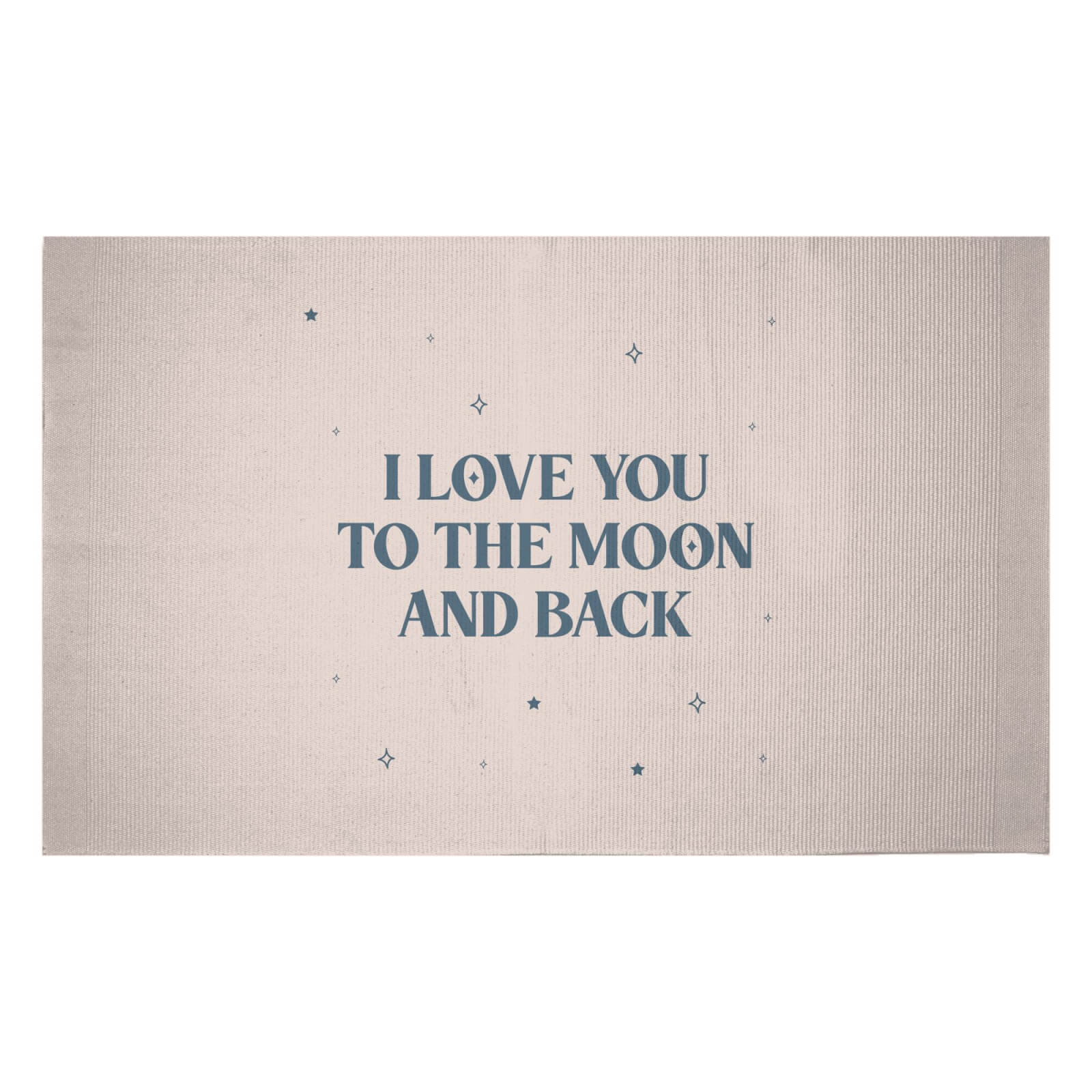 I Love You To The Moon And Back Woven Rug - Small