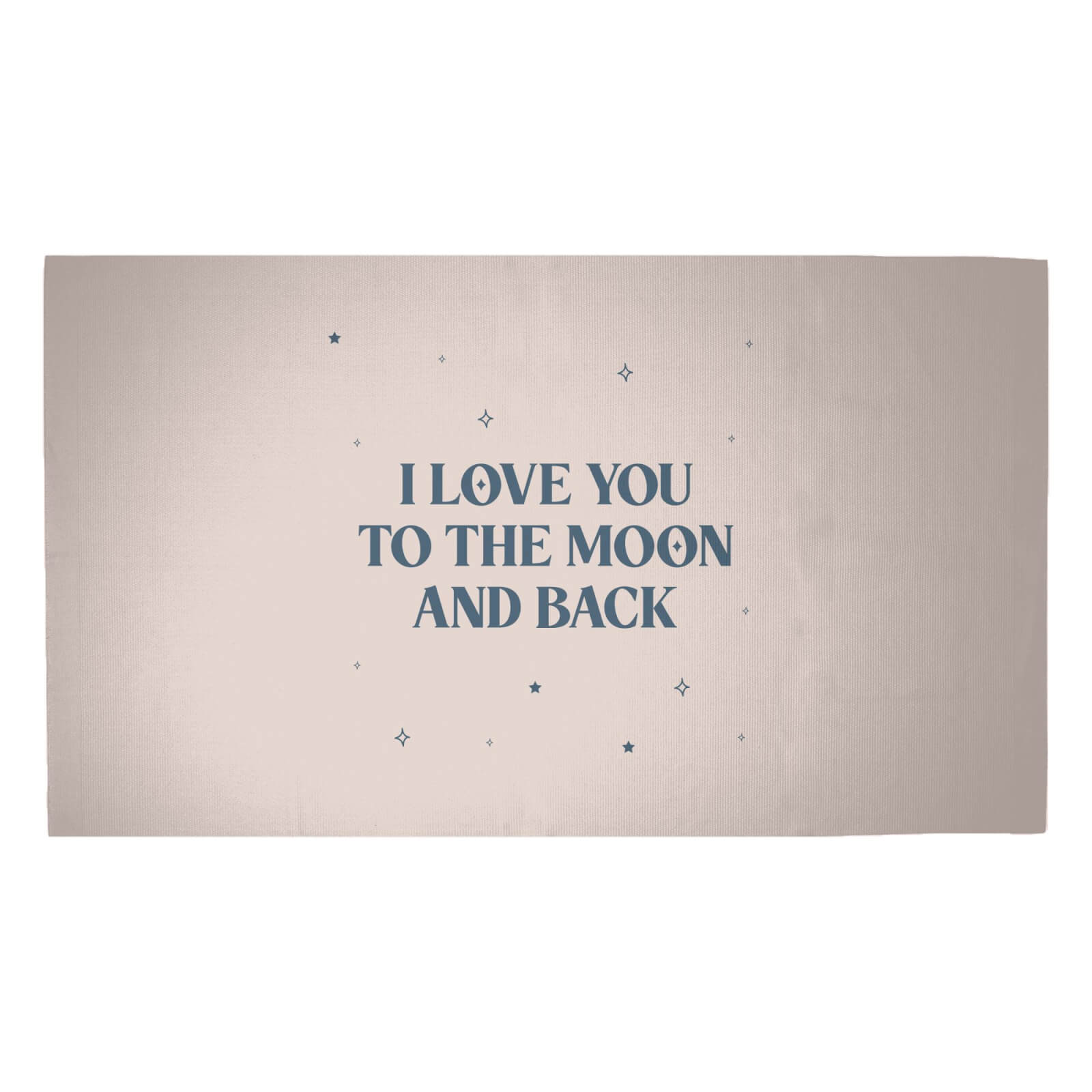 I Love You To The Moon And Back Woven Rug - Medium