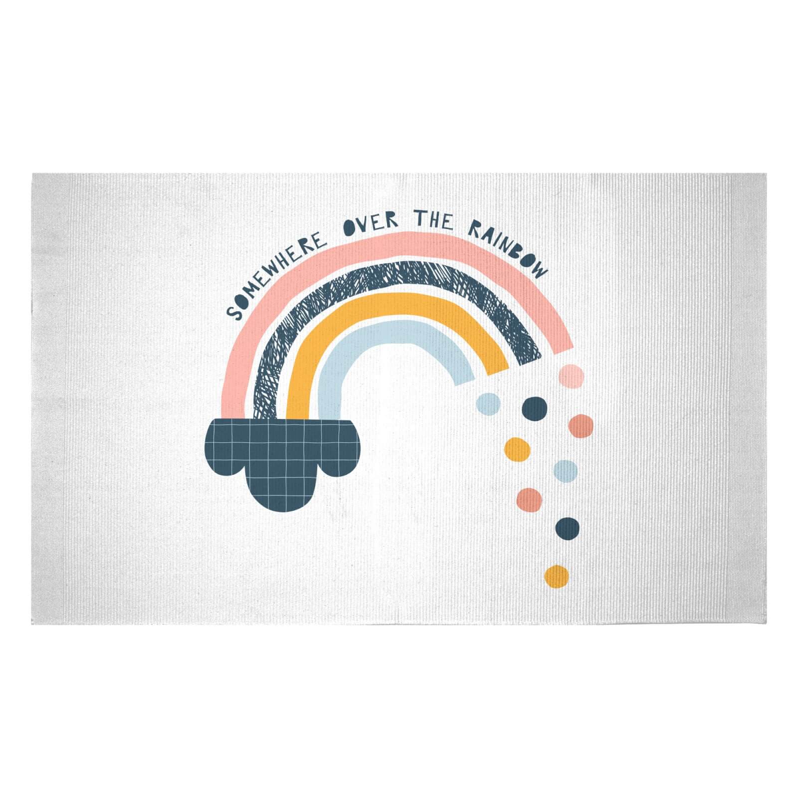 Somewhere Over The Rainbow Woven Rug - Small