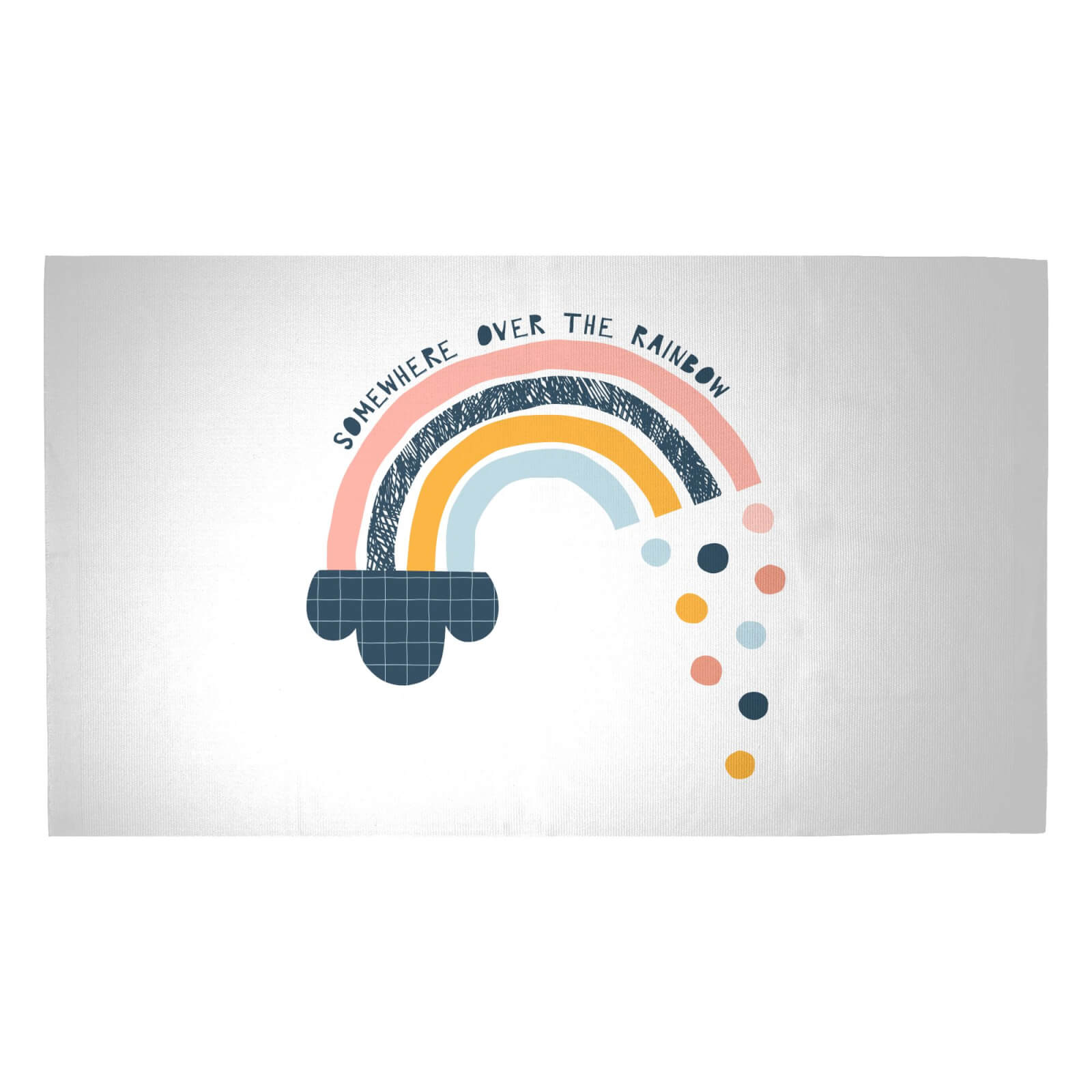 Somewhere Over The Rainbow Woven Rug - Medium