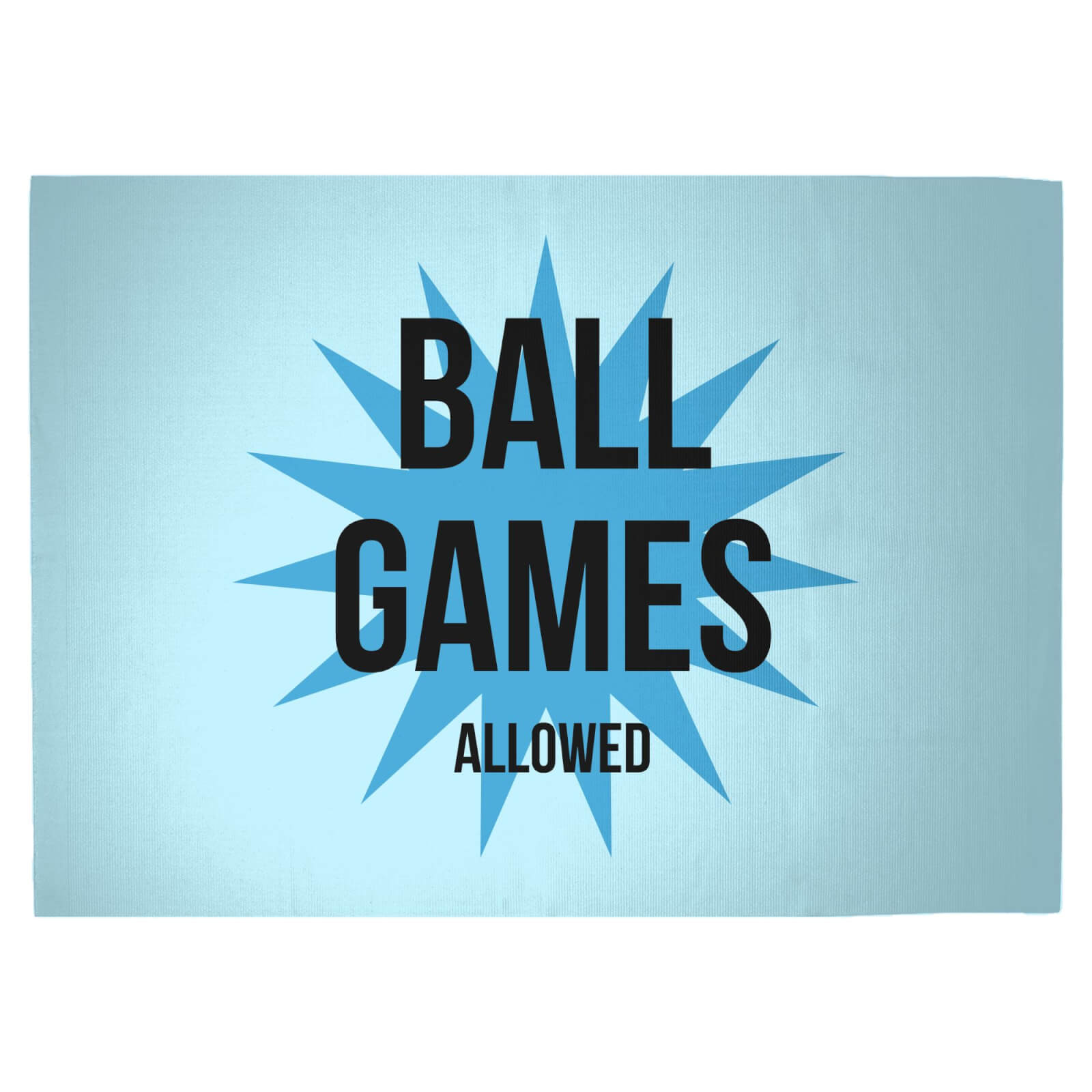 Ball Games Allowed Woven Rug - Large