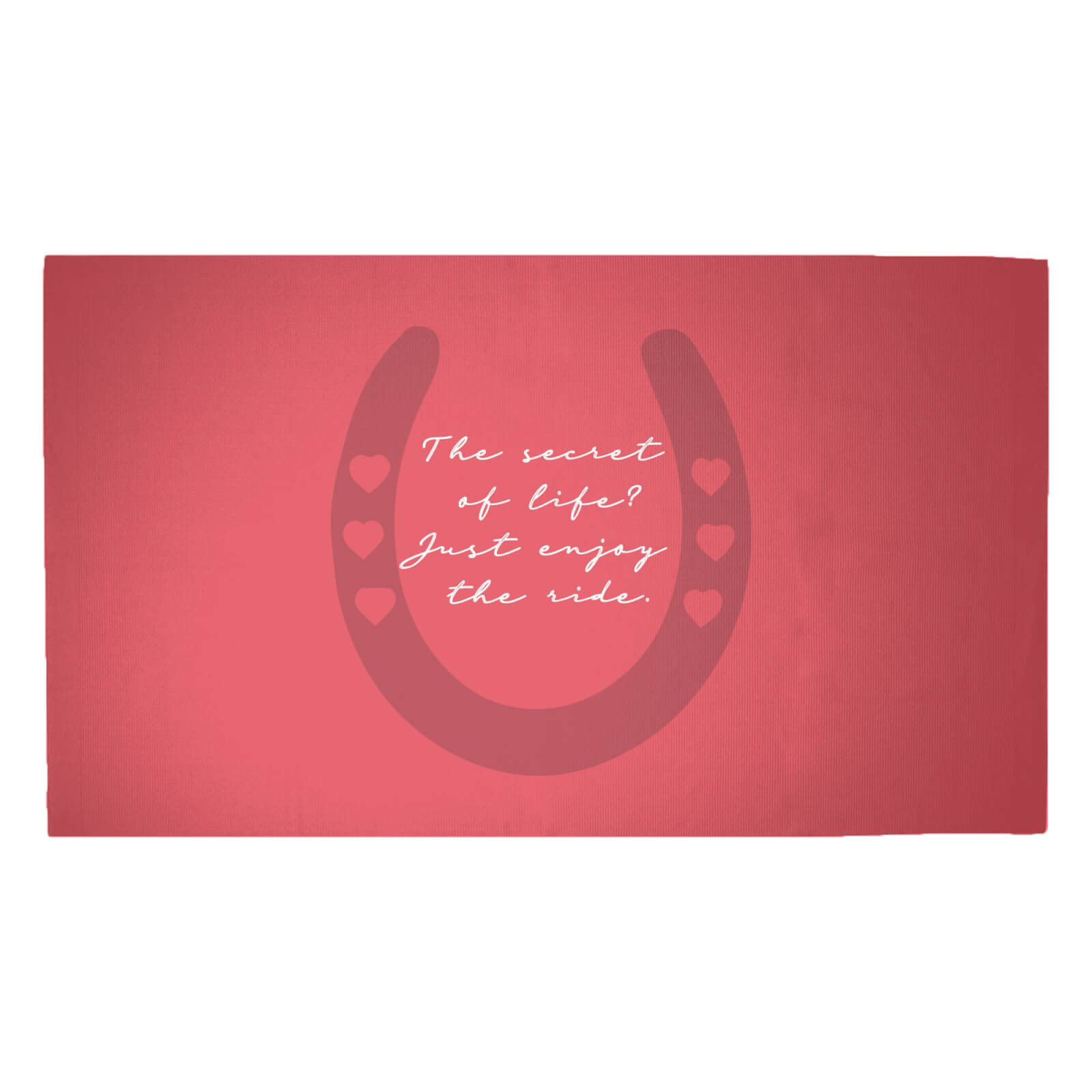 The Secret Of Life Just Enjoy The Ride Woven Rug - Medium