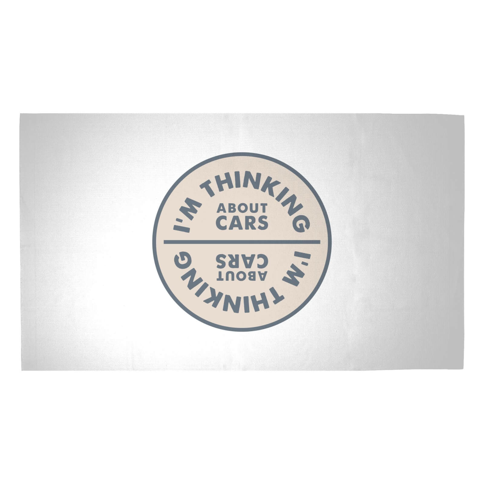I'mm Thinking About Cars Woven Rug - Medium