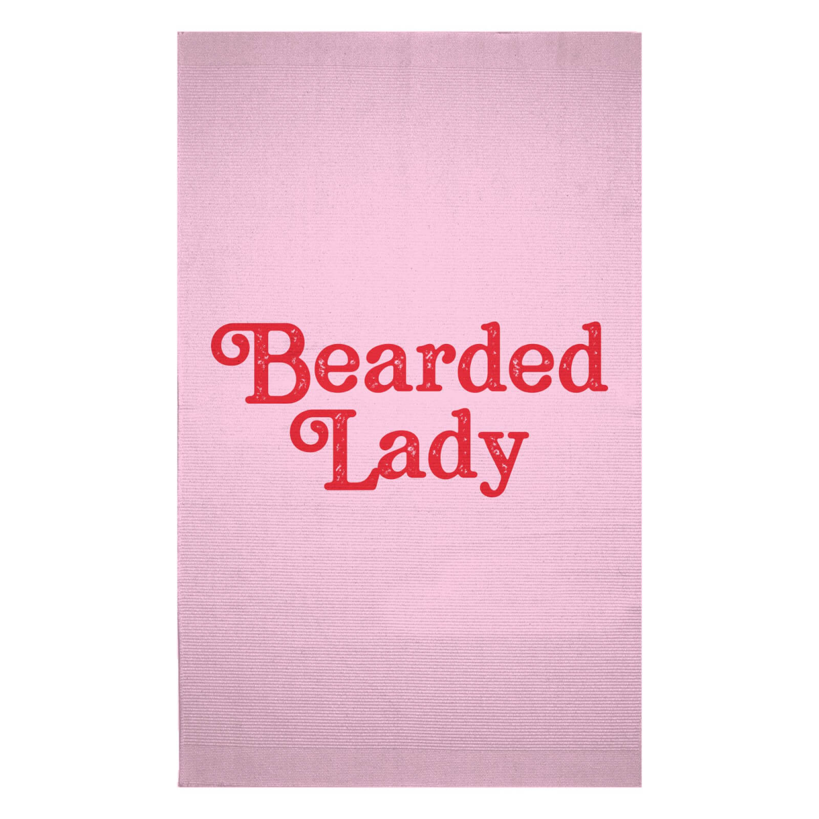 Bearded Lady Woven Rug - Small