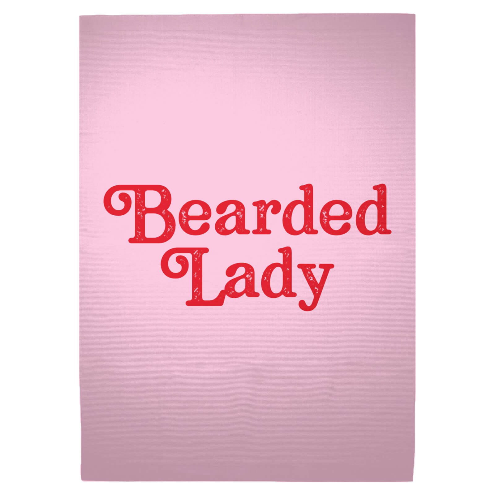 Bearded Lady Woven Rug - Large