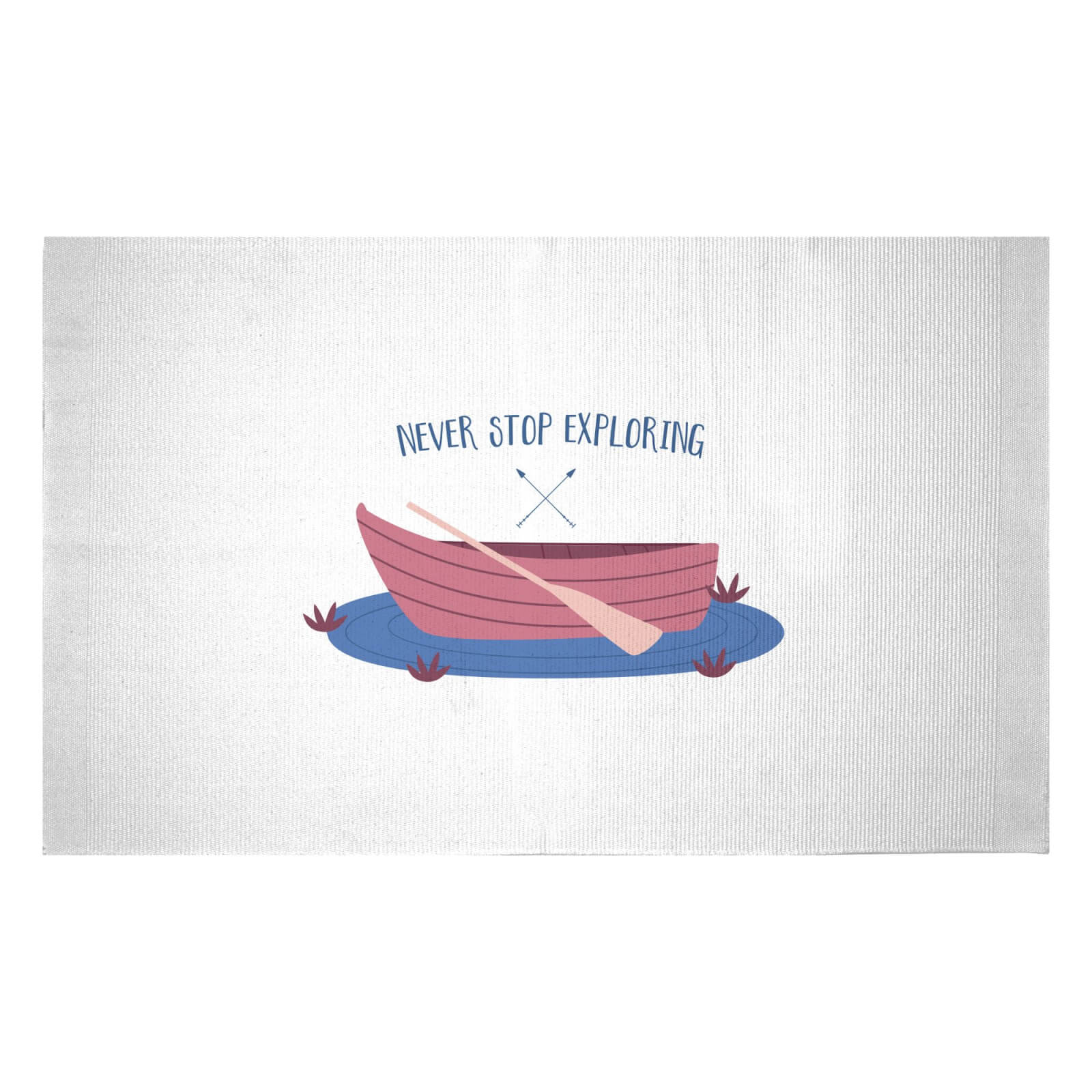 Never Stop Exploring Woven Rug - Small