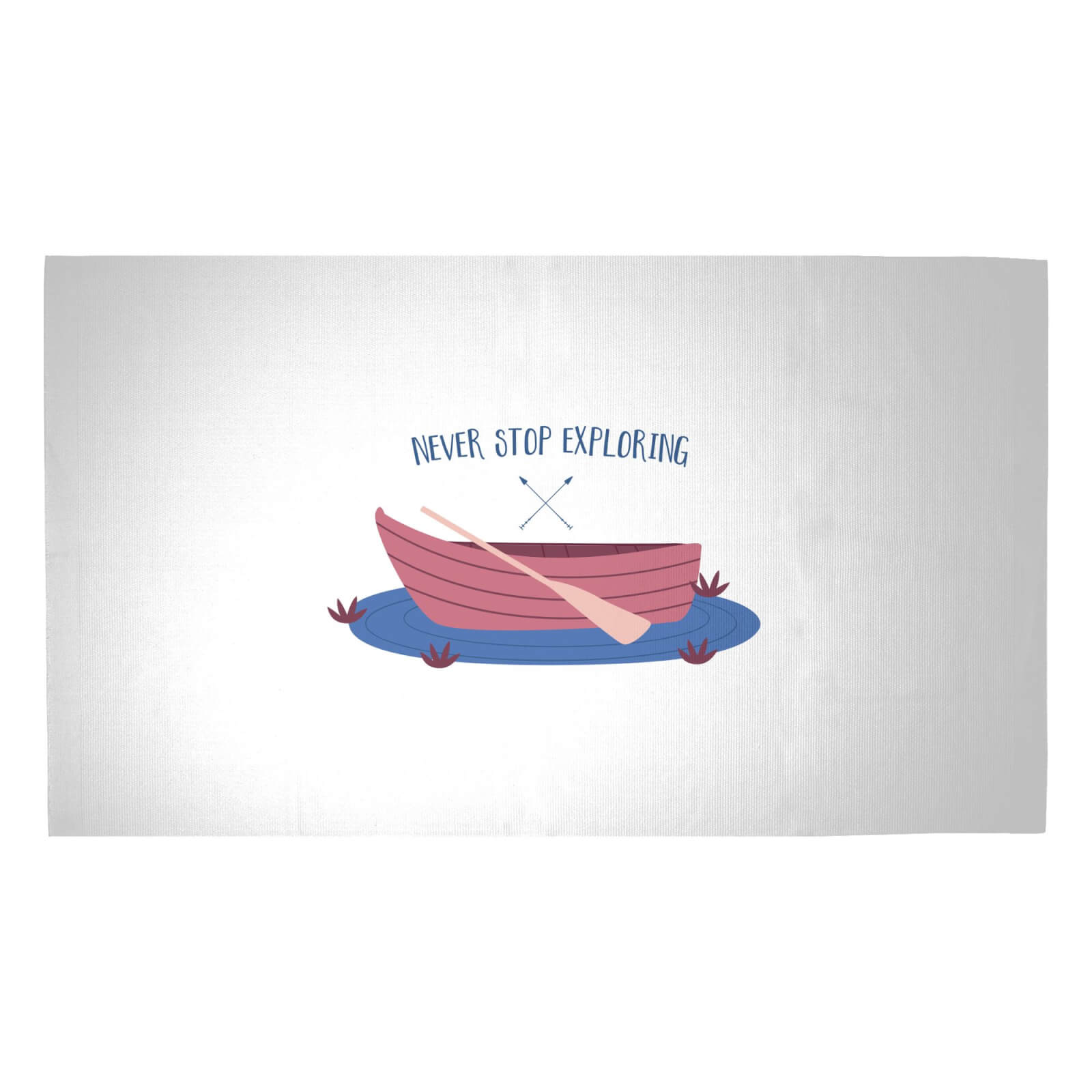 Never Stop Exploring Woven Rug - Medium