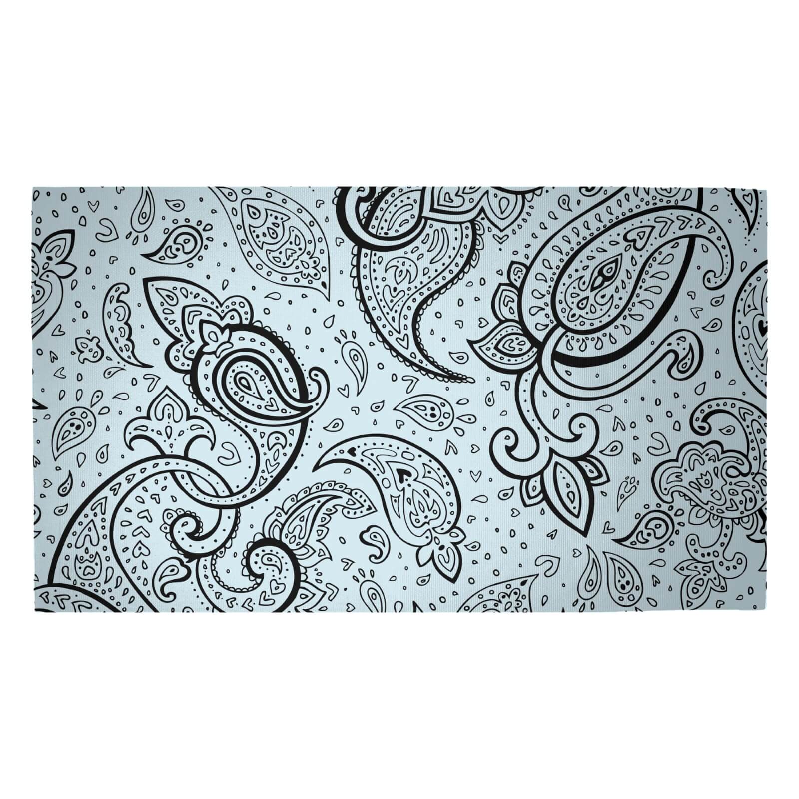 Paisley Swirls Woven Rug - Medium