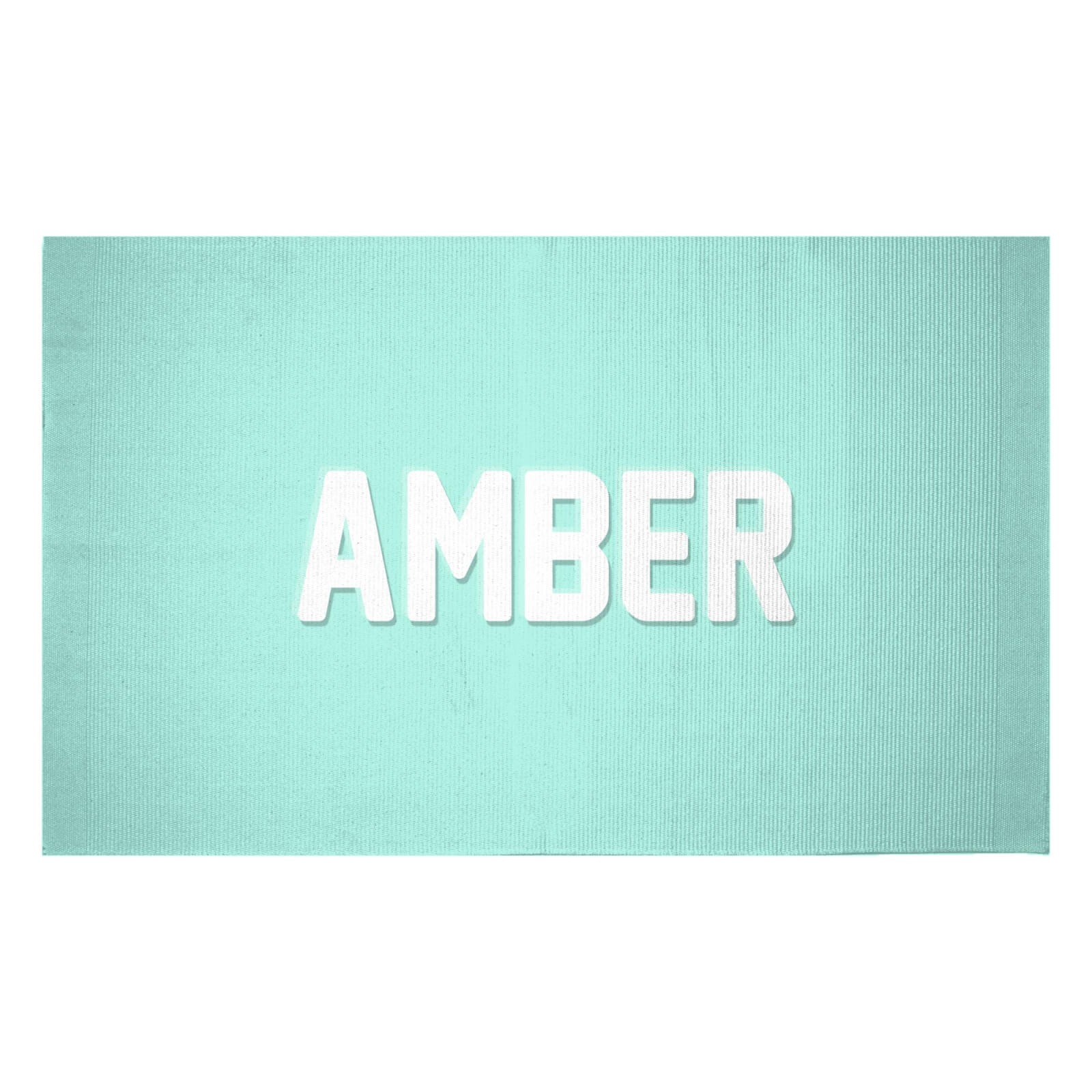 Embossed Amber Woven Rug - Small
