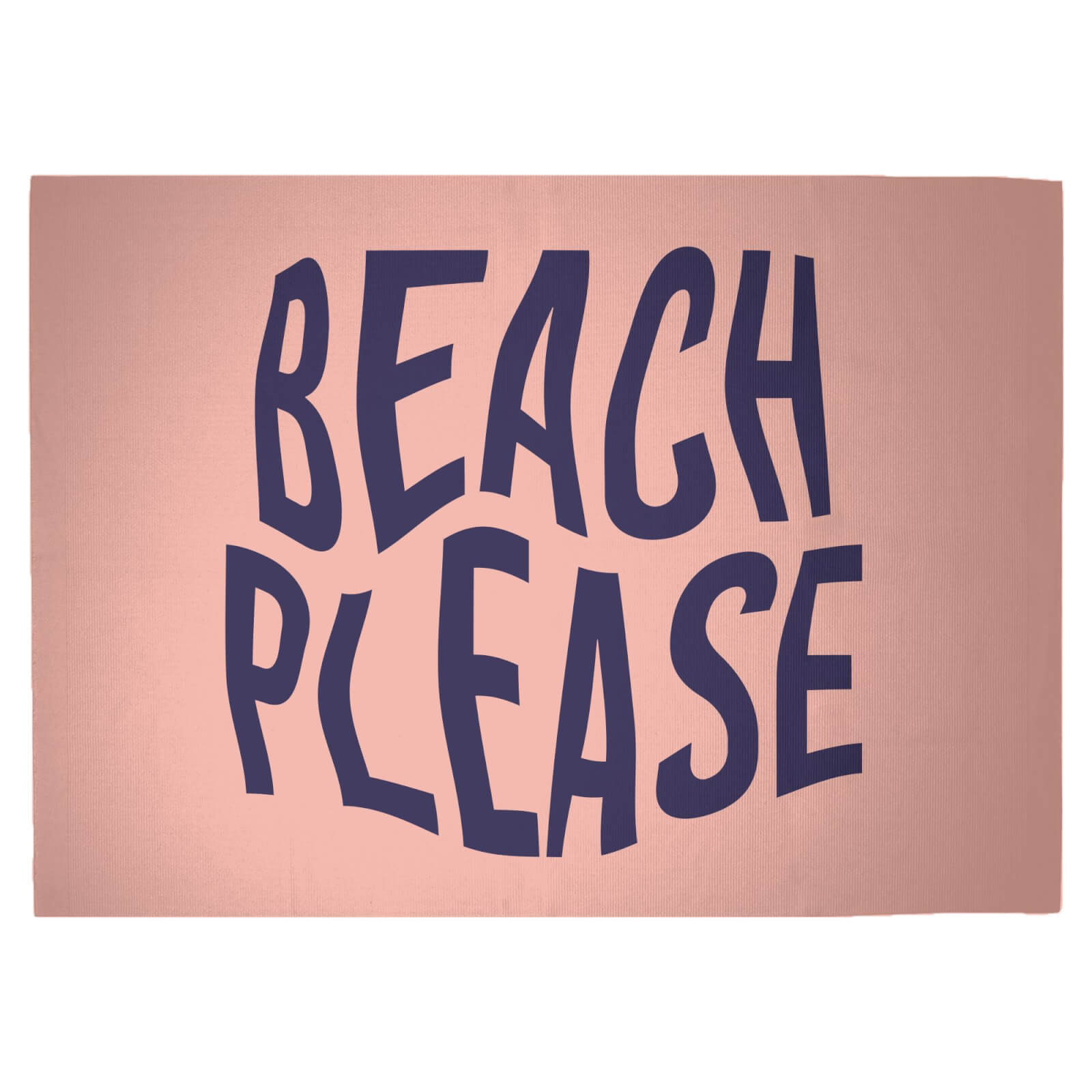 Beach Please Woven Rug - Large