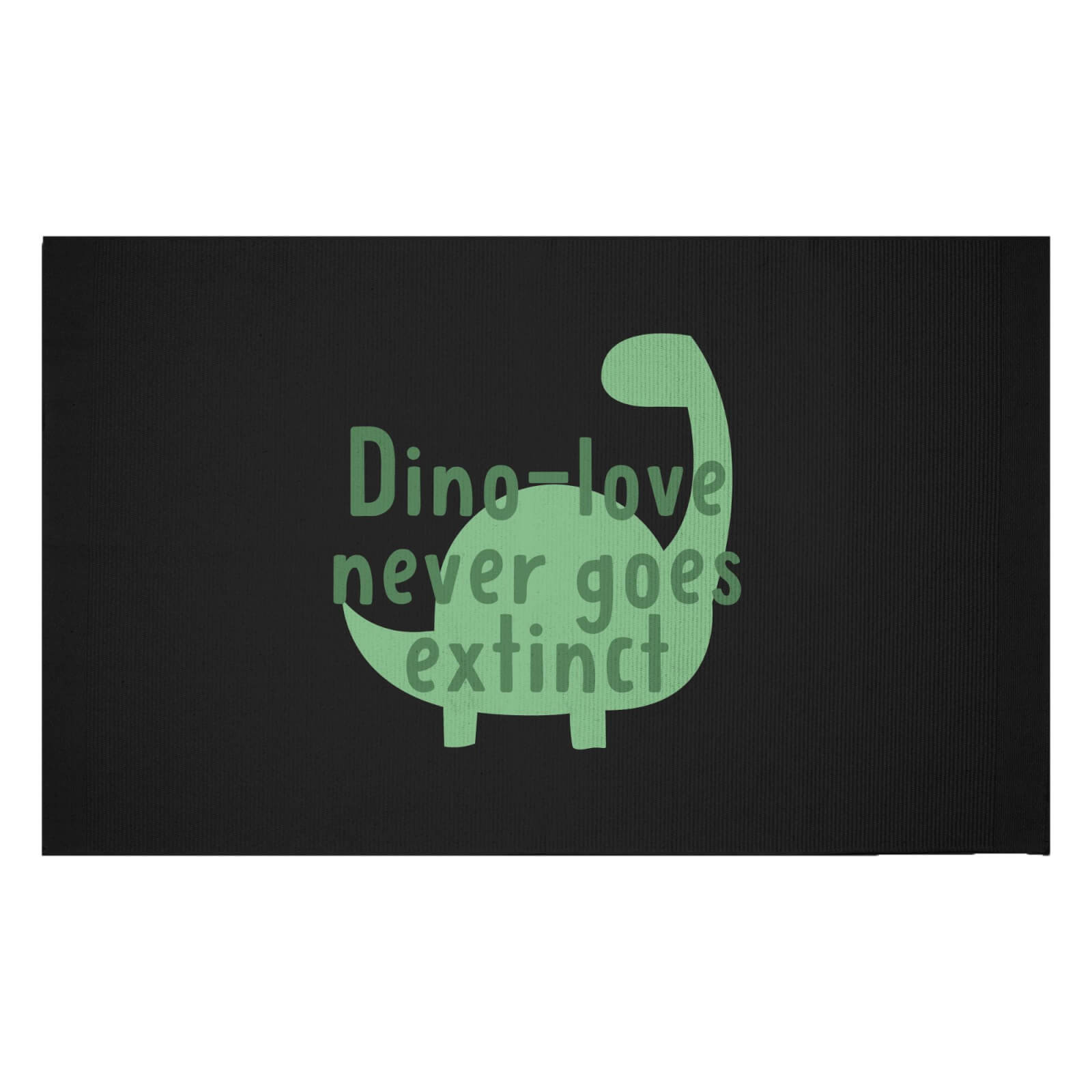 Dino-love Never Goes Extinct Woven Rug - Small