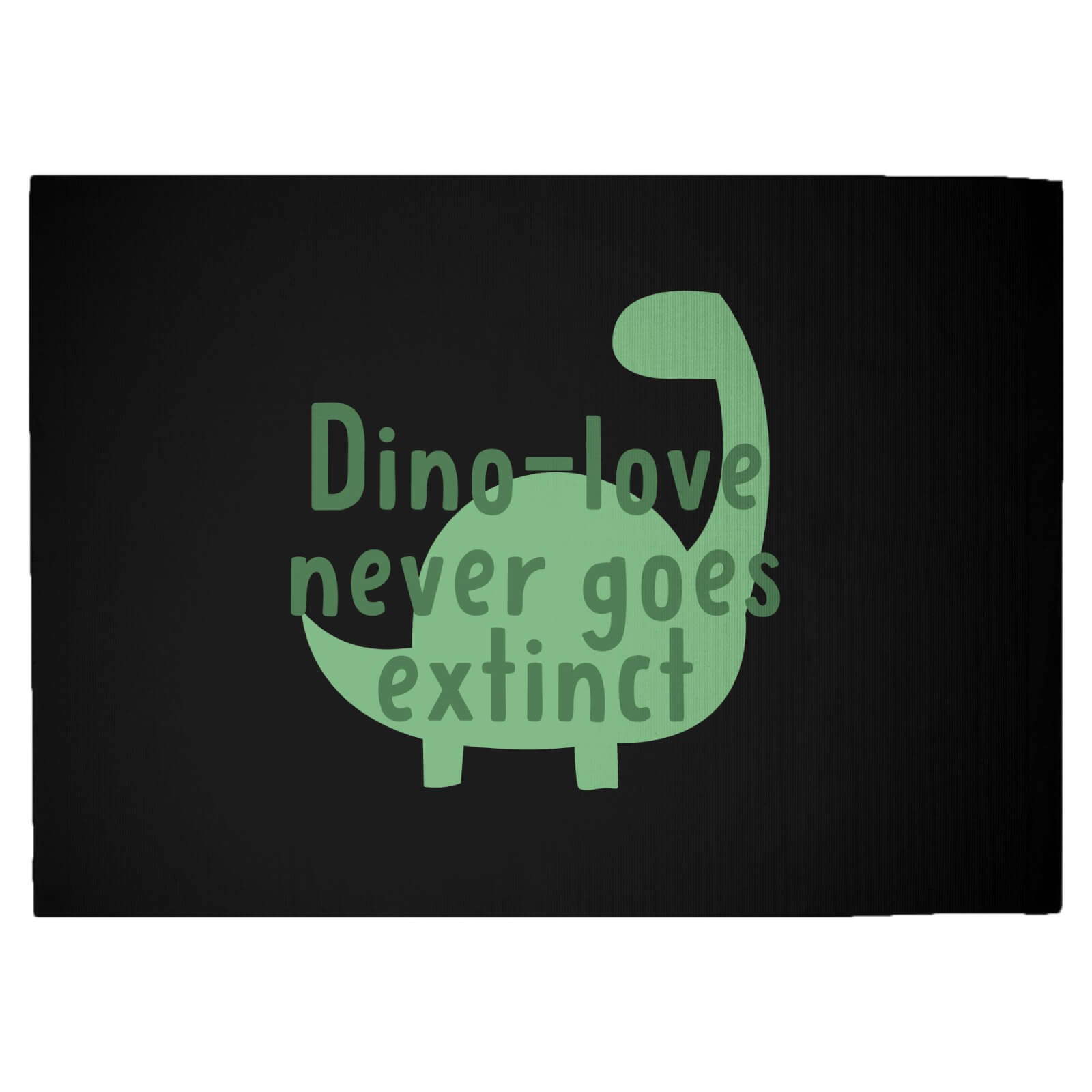 Dino-love Never Goes Extinct Woven Rug - Large