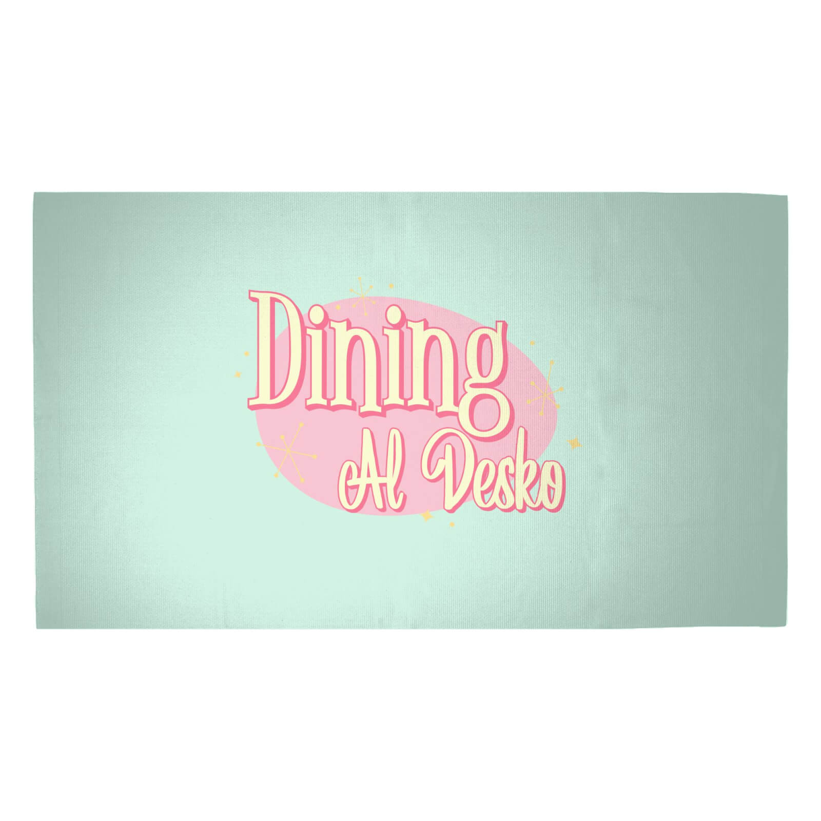 Dining Al Desko Diner Woven Rug - Medium