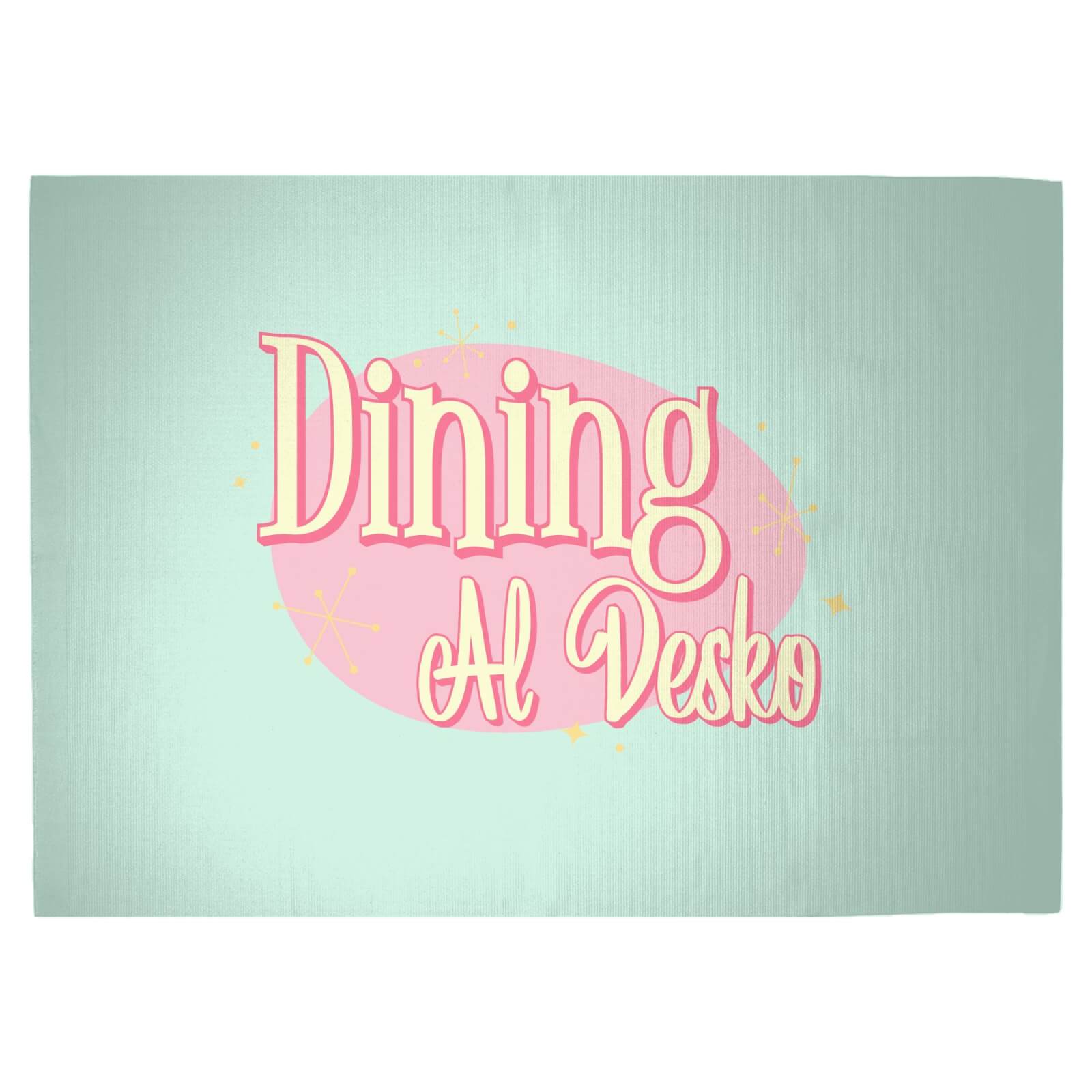 Dining Al Desko Diner Woven Rug - Large