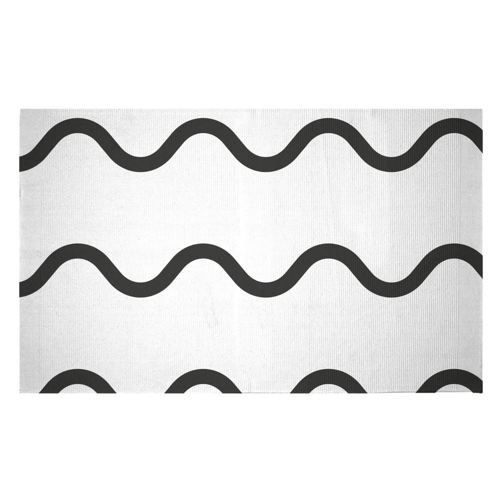 Light Waves Woven Rug - Small