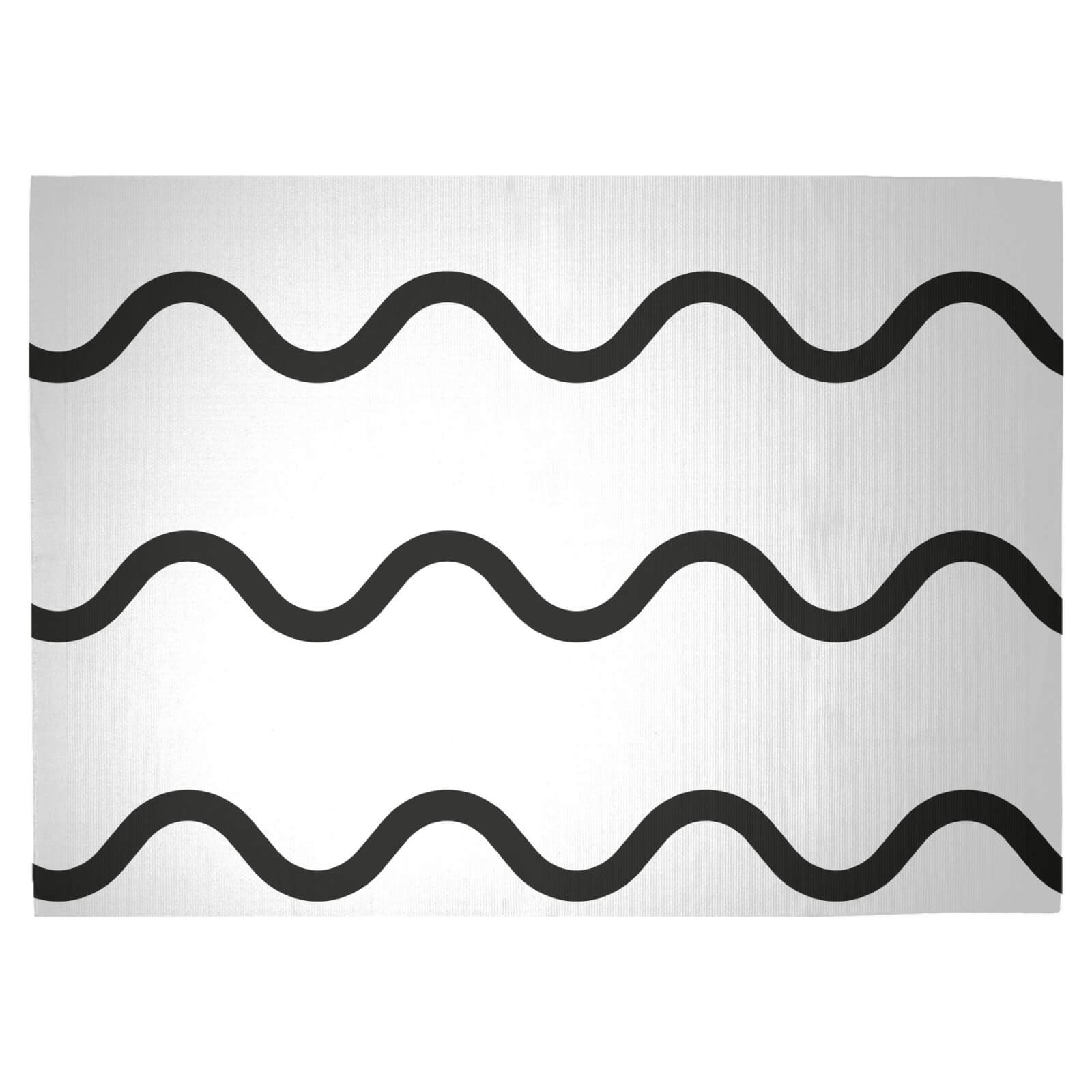 Light Waves Woven Rug - Large