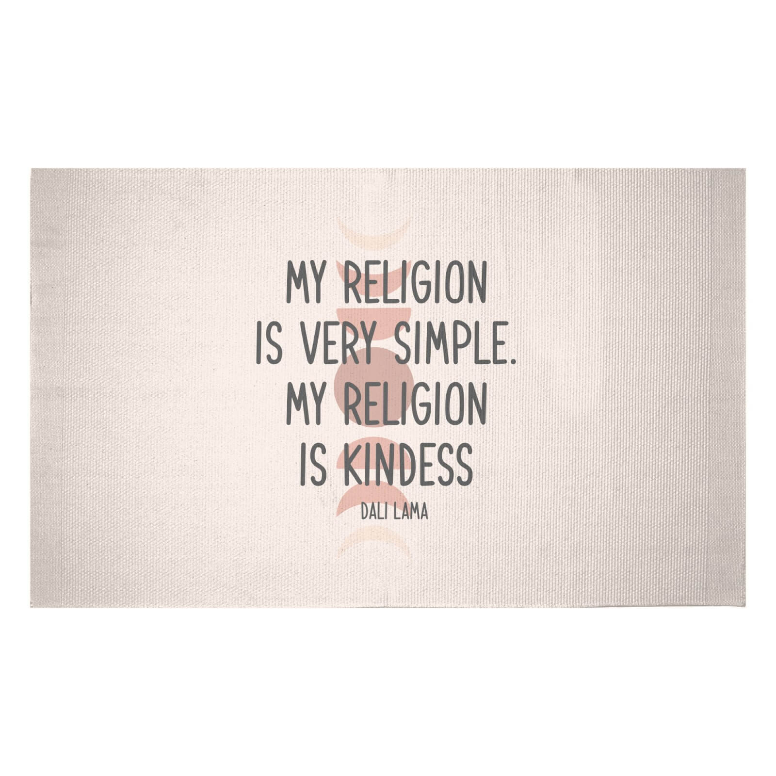 My Religion Is Very Simple Woven Rug - Small