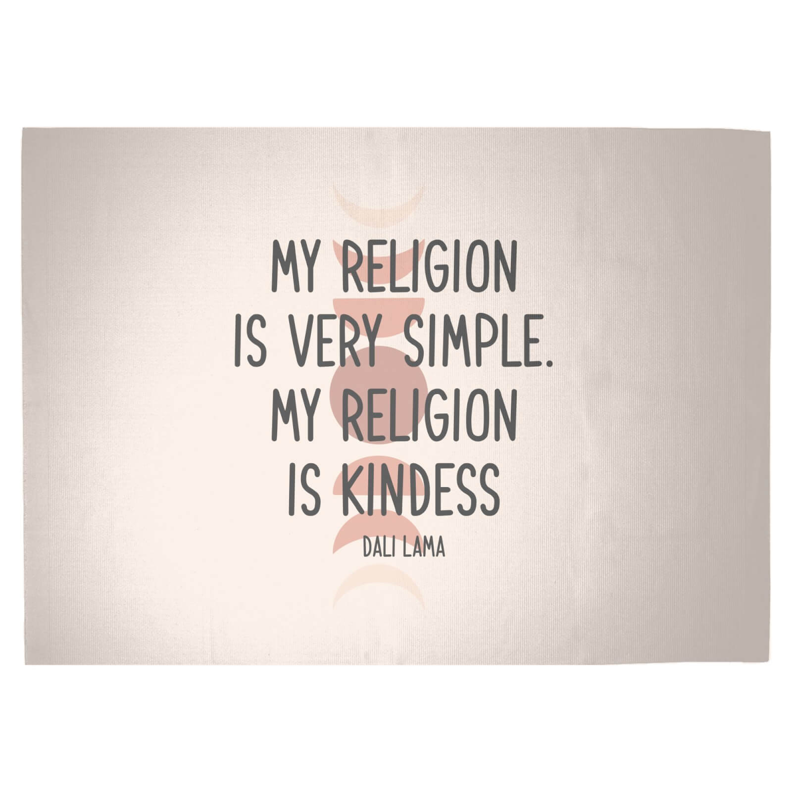 My Religion Is Very Simple Woven Rug - Large