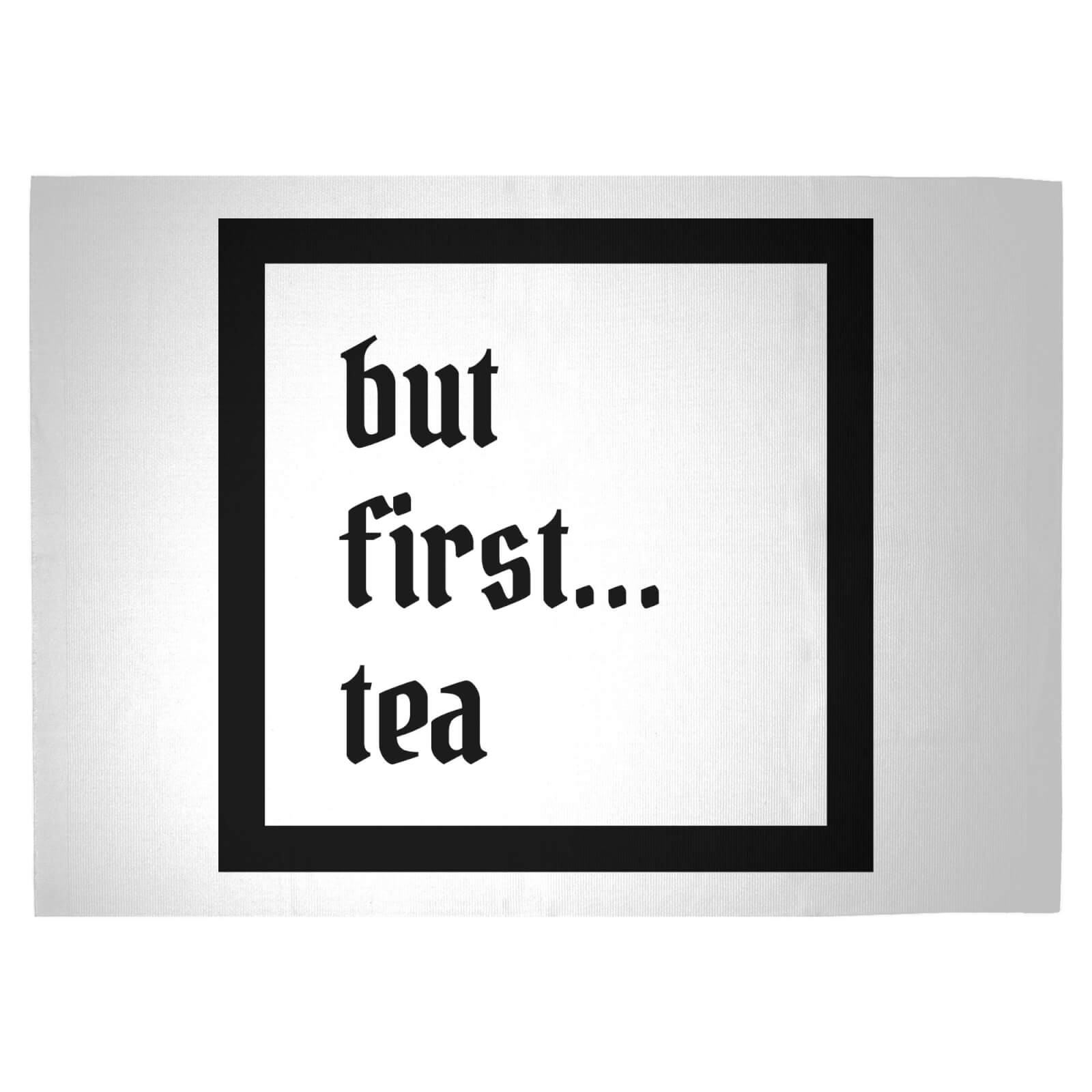 But First Tea Woven Rug - Large