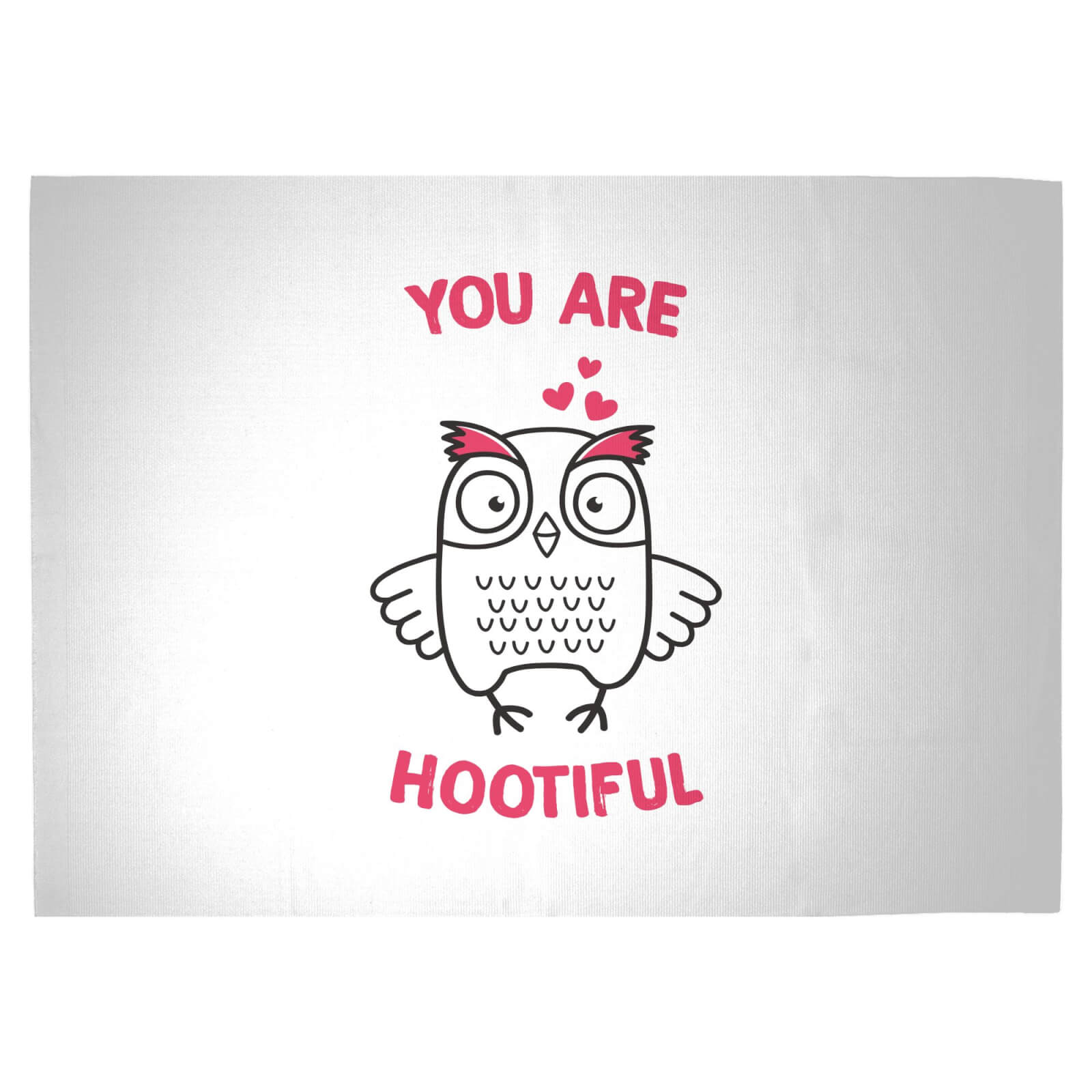 You Are Hootiful Woven Rug - Large