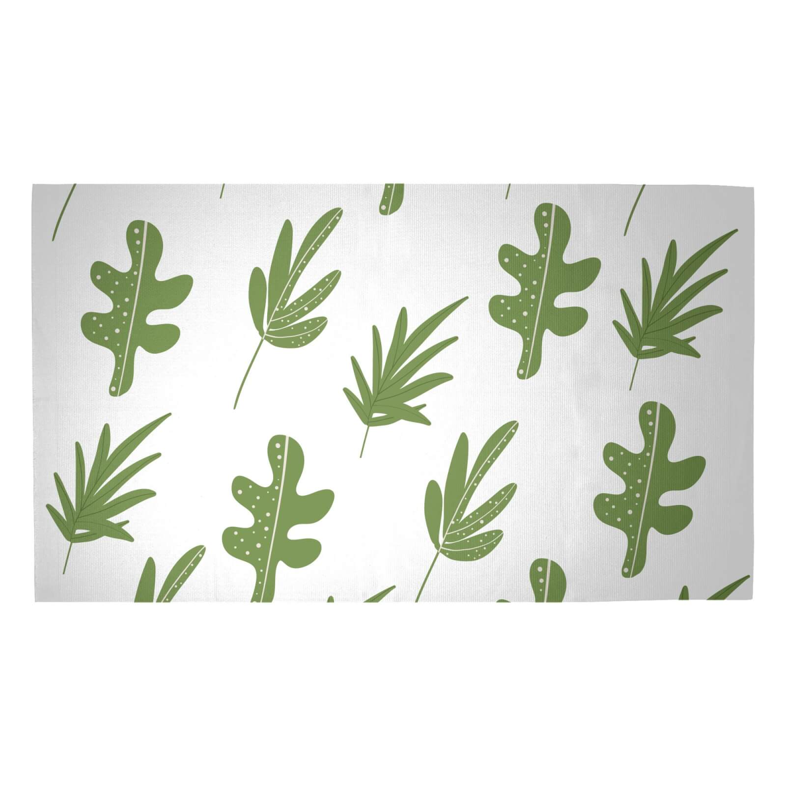 Multi Leaves Woven Rug - Medium